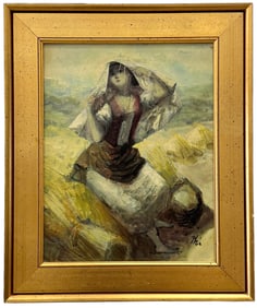 JOSE MITJANS PICO (1904-1991, Spanish) Woman In Landscape