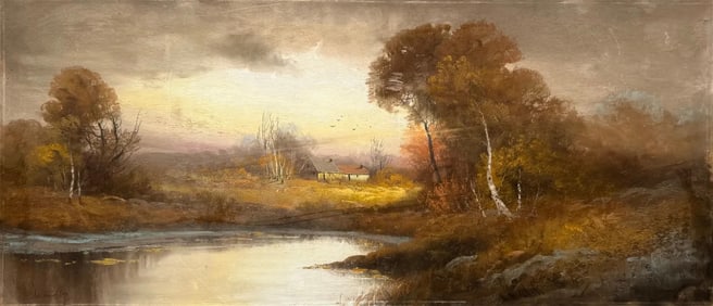 WILLIAM HENRY CHANDLER (1854-1928, American) Hudson River School Landscape