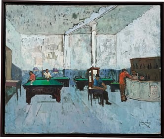 CLAUDIO GORROCHATEGUI (1917-1991, Argentinian) Bar Scene