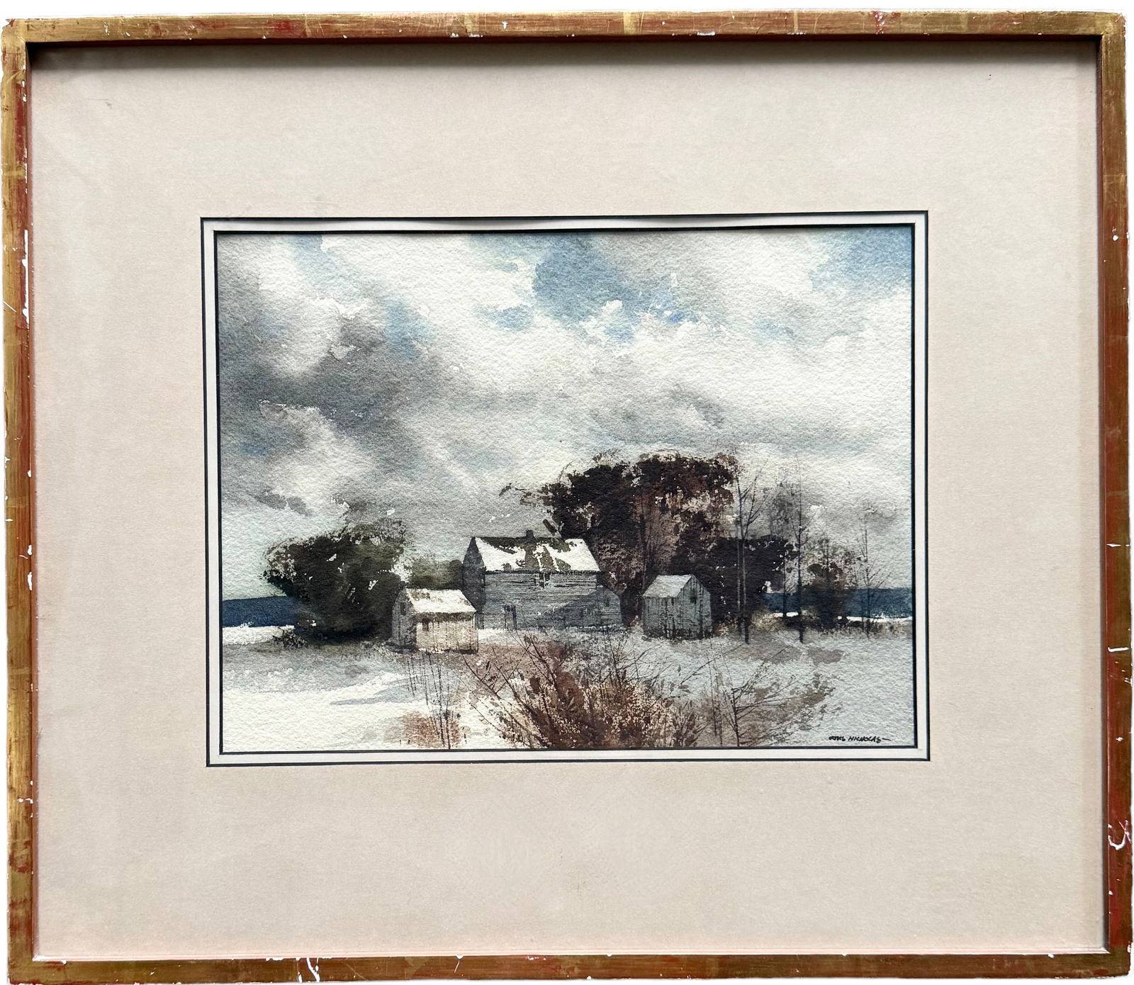 TOM NICHOLAS (b. 1934, American) New England Landscape (1 of 3)