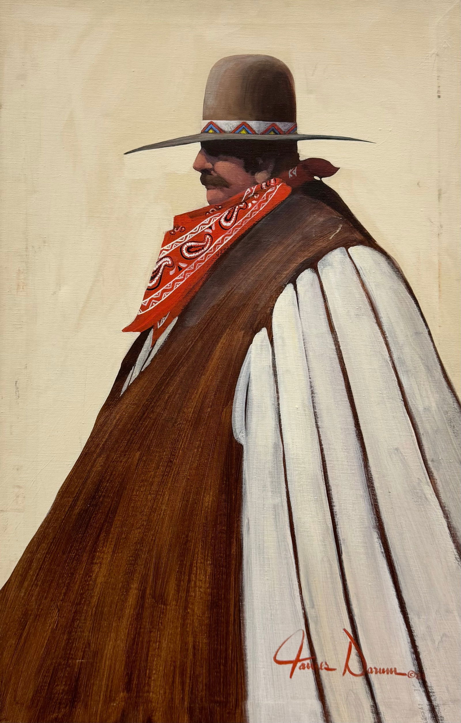 JAMES DARUM (20th c, American) Southwestern Portrait, Arizona Artist (1 of 4)