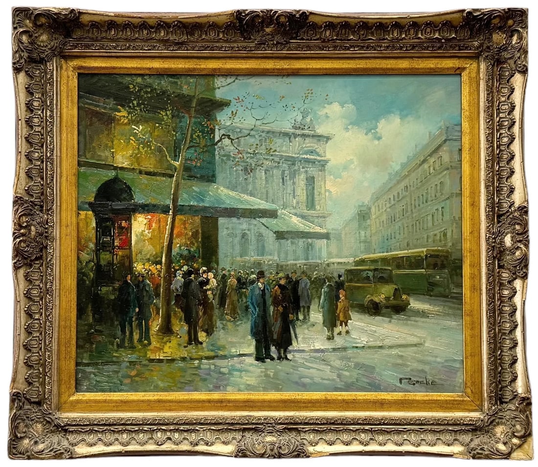 TE PENCKE (b. 1929, French) Paris Street Scene (1 of 5)