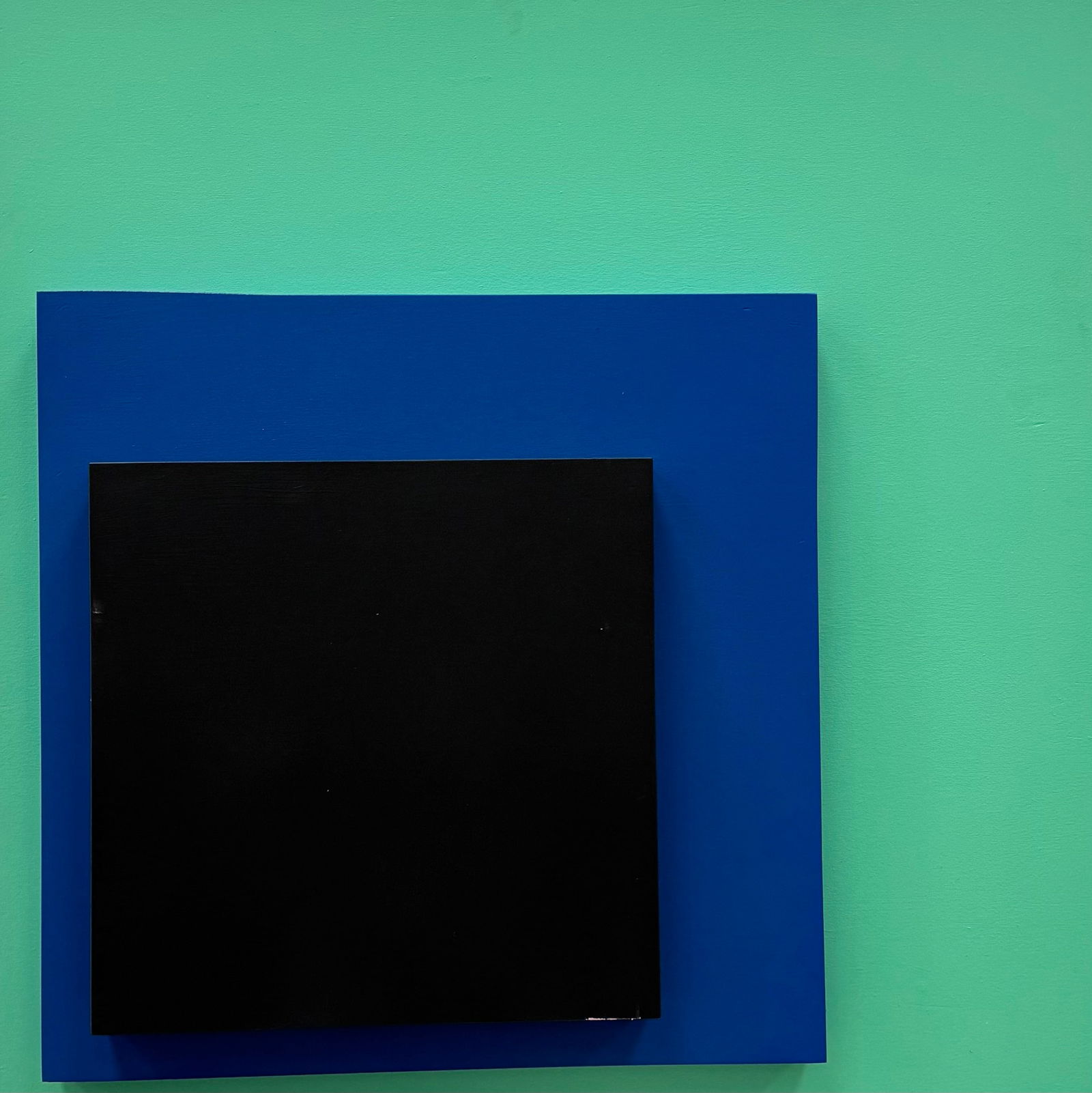 Contemporary Geometric 3D Abstract Painting On Wood (1 of 3)