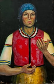 European School Portrait Of A Woman, Signed