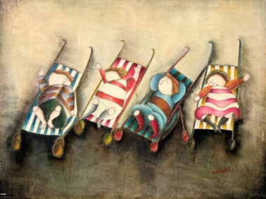 JOYCE ROYBAL, Children At Beach