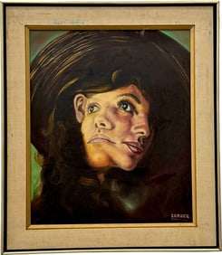 MELISSA EGROEG (20th c, American) Surrealist "Twin Emotions", New York Artist