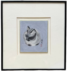 Chinese School Painting Of A Siamese Cat By Kuei Dorman Jacksonville Artist