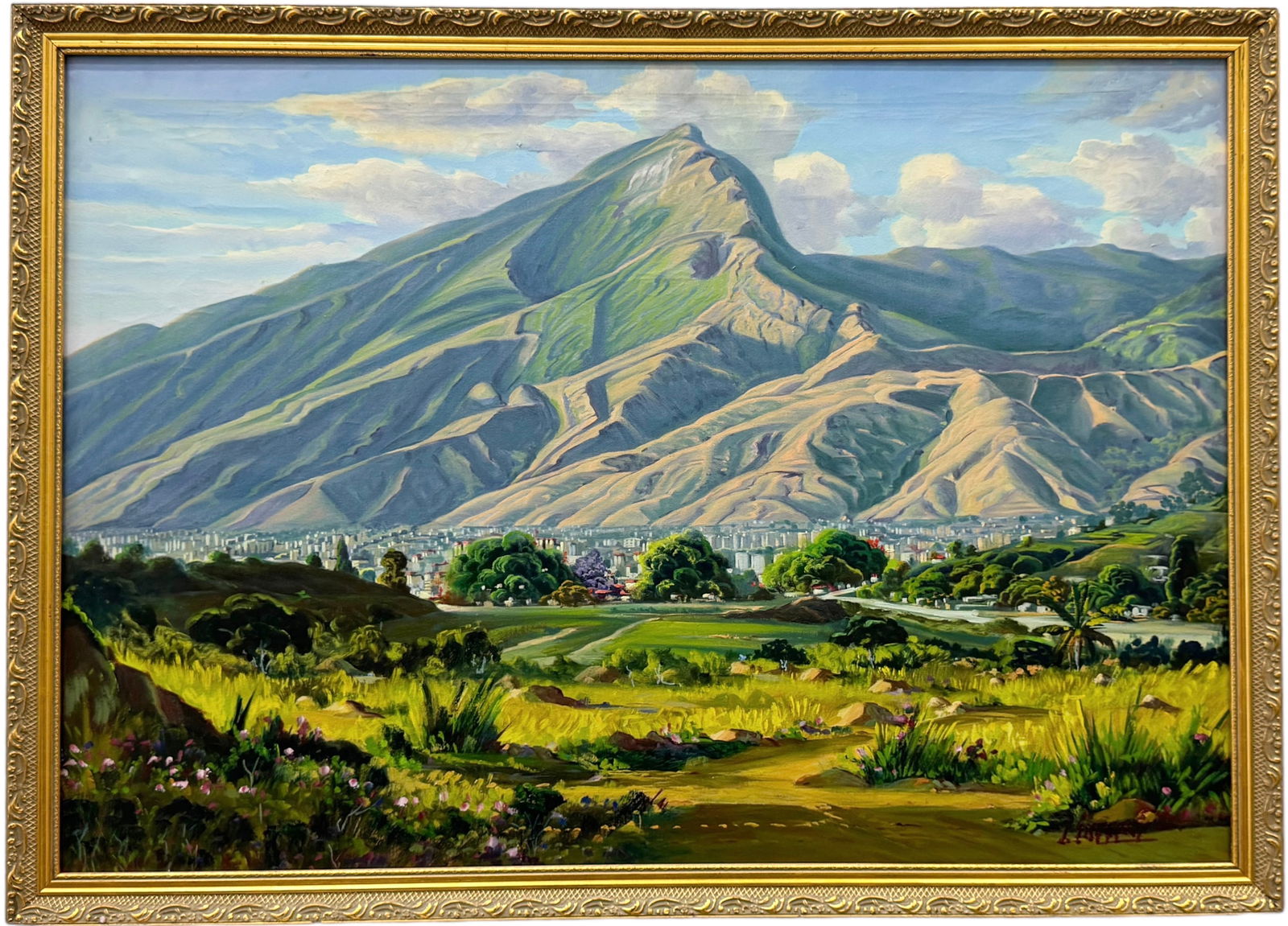 Vintage Mountain Landscape Of Avila National Park In Venezuela, Signed (1 of 4)