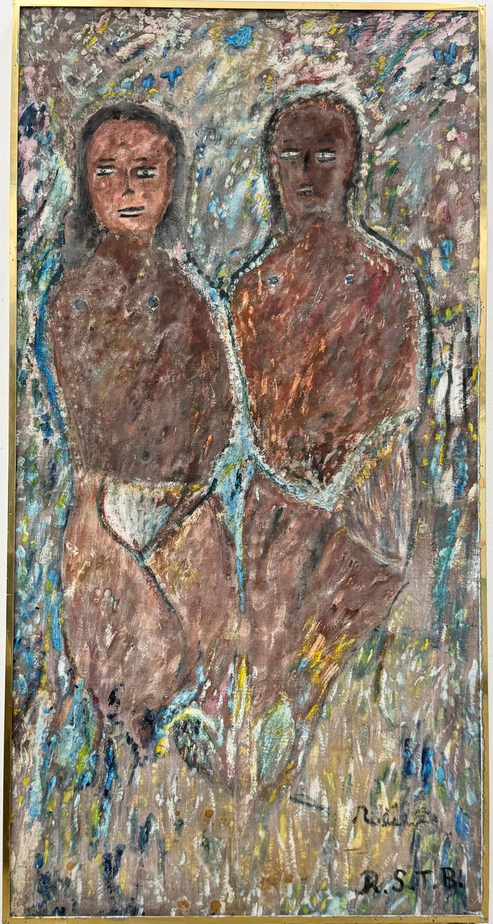 ROBERT SAINT BRICE (1898-1973, Haitian) Large Abstract (1 of 7)