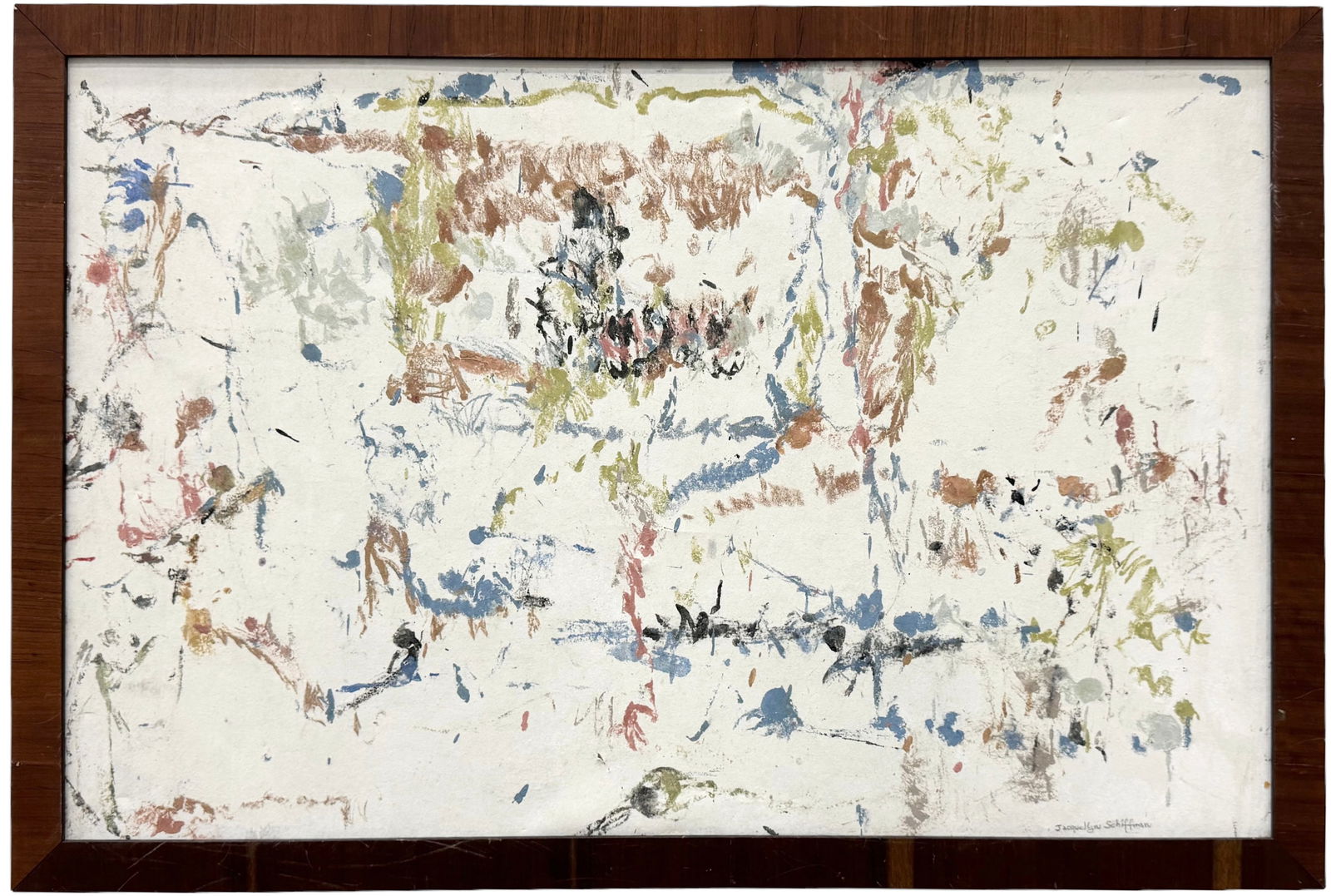 Vintage American School Abstract Painting, Signed (1 of 4)