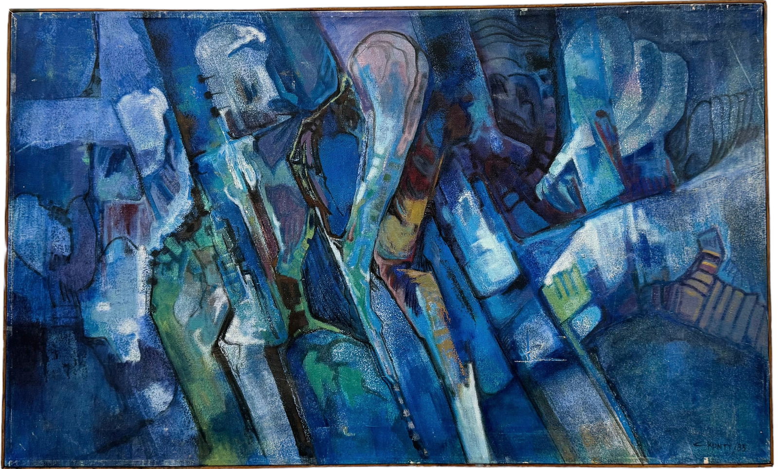 CARLOS KUNTE (20th c, Mexican) Constructivist Abstract (1 of 4)