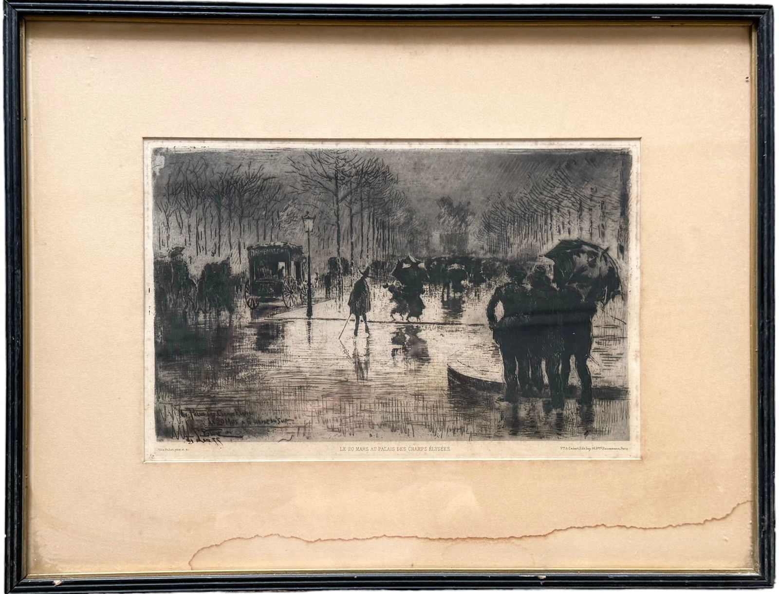 Felix-Hilaire Buhot, The Return Of The Artists, Etching (1 of 5)