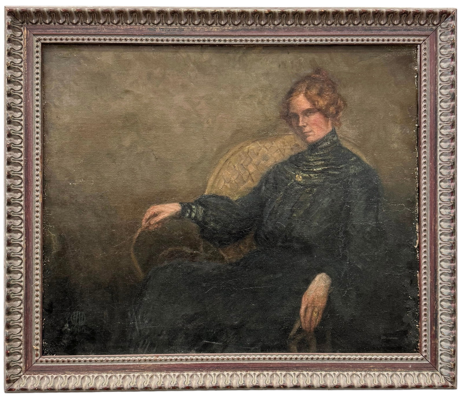 MORGANS GAD (1887-1931, Denmark) Portrait Of A Woman: Oil on canvas 22 x 18 in, 26 x 22 in (framed)