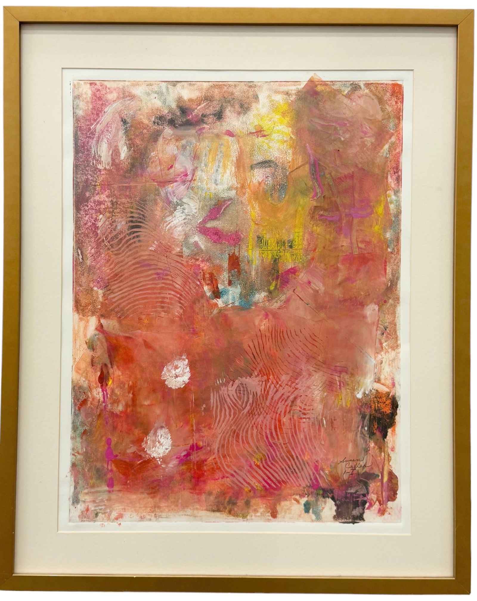 Vintage American School Abstract Expressionist Painting, Signed (1 of 3)