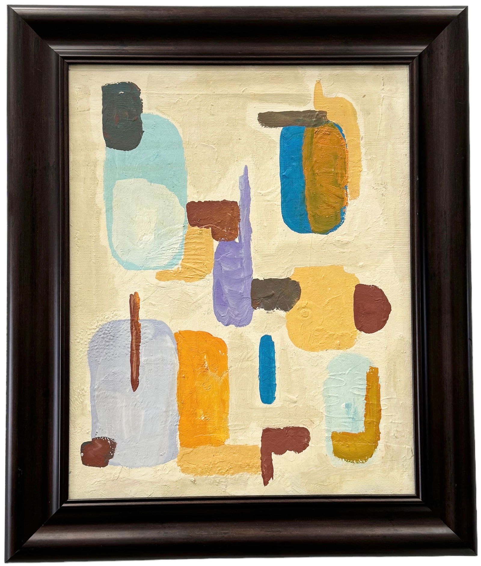 Mid-Century Modern Abstract Expressionist Painting, Unsigned (1 of 3)