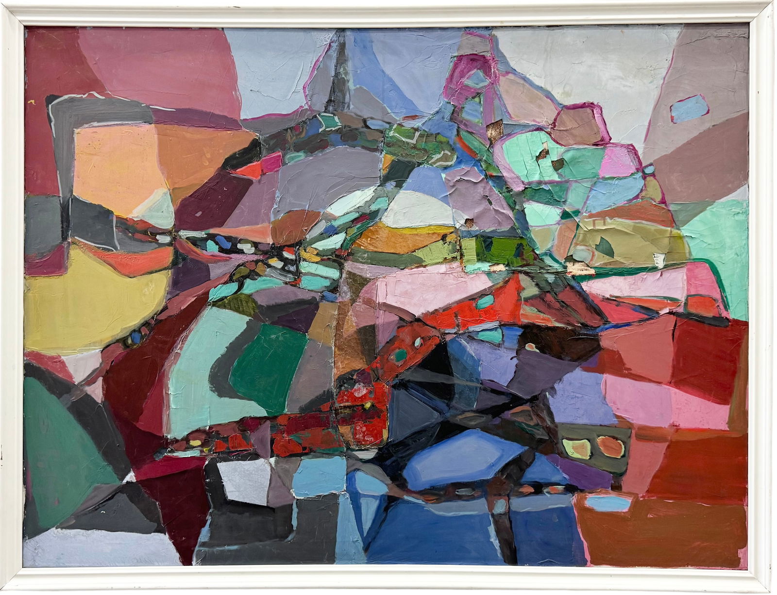 ADELE M SCHIFF (20th c, American) Large Abstract, New York Artist (1 of 4)