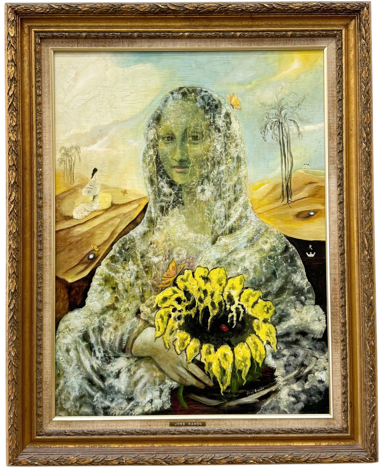 Jose Ramon, Cuban Mona Lisa Nicely Framed (1 of 6)