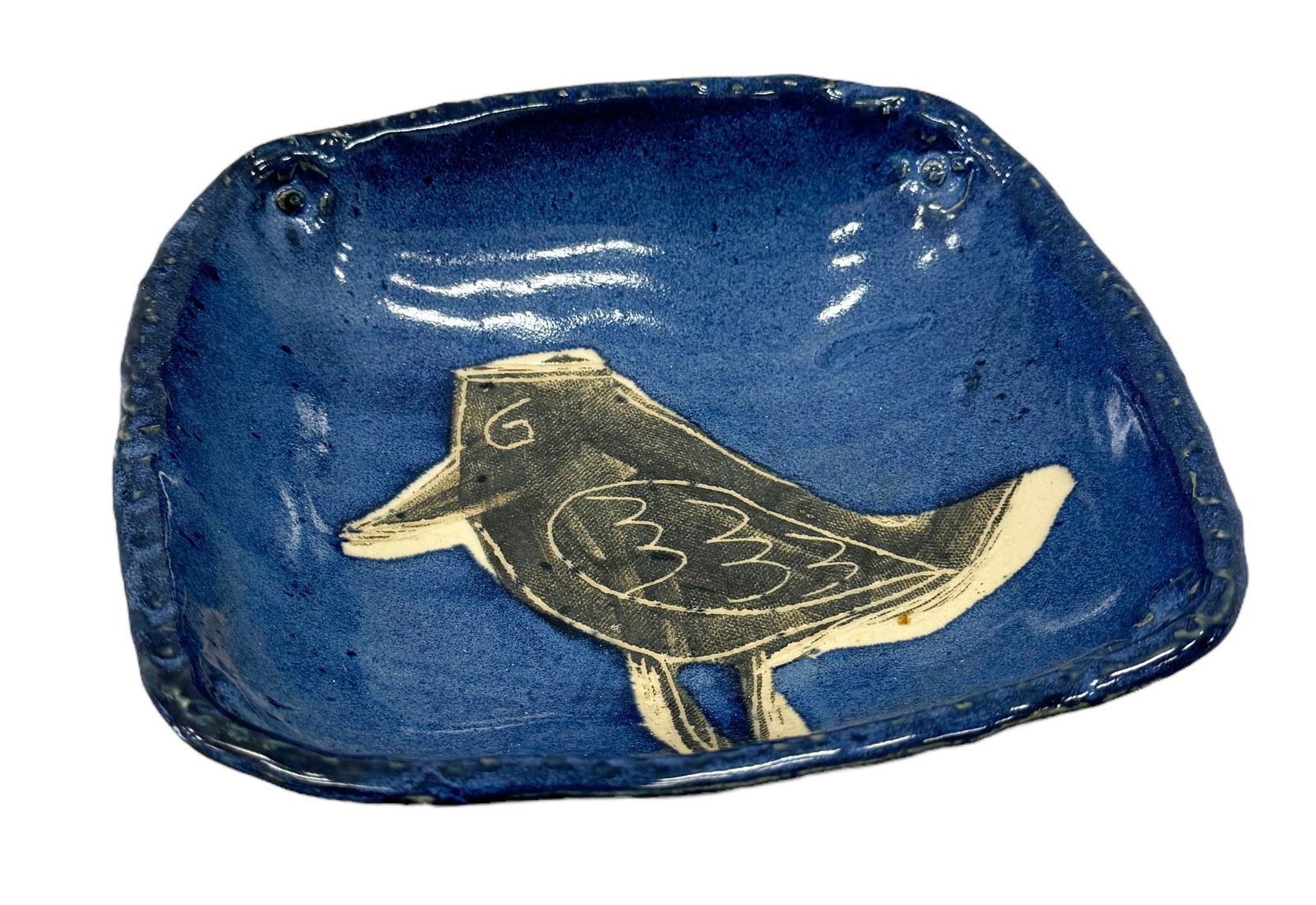 Modernist Studio Pottery Bird Candy Dish, Signed (1 of 3)