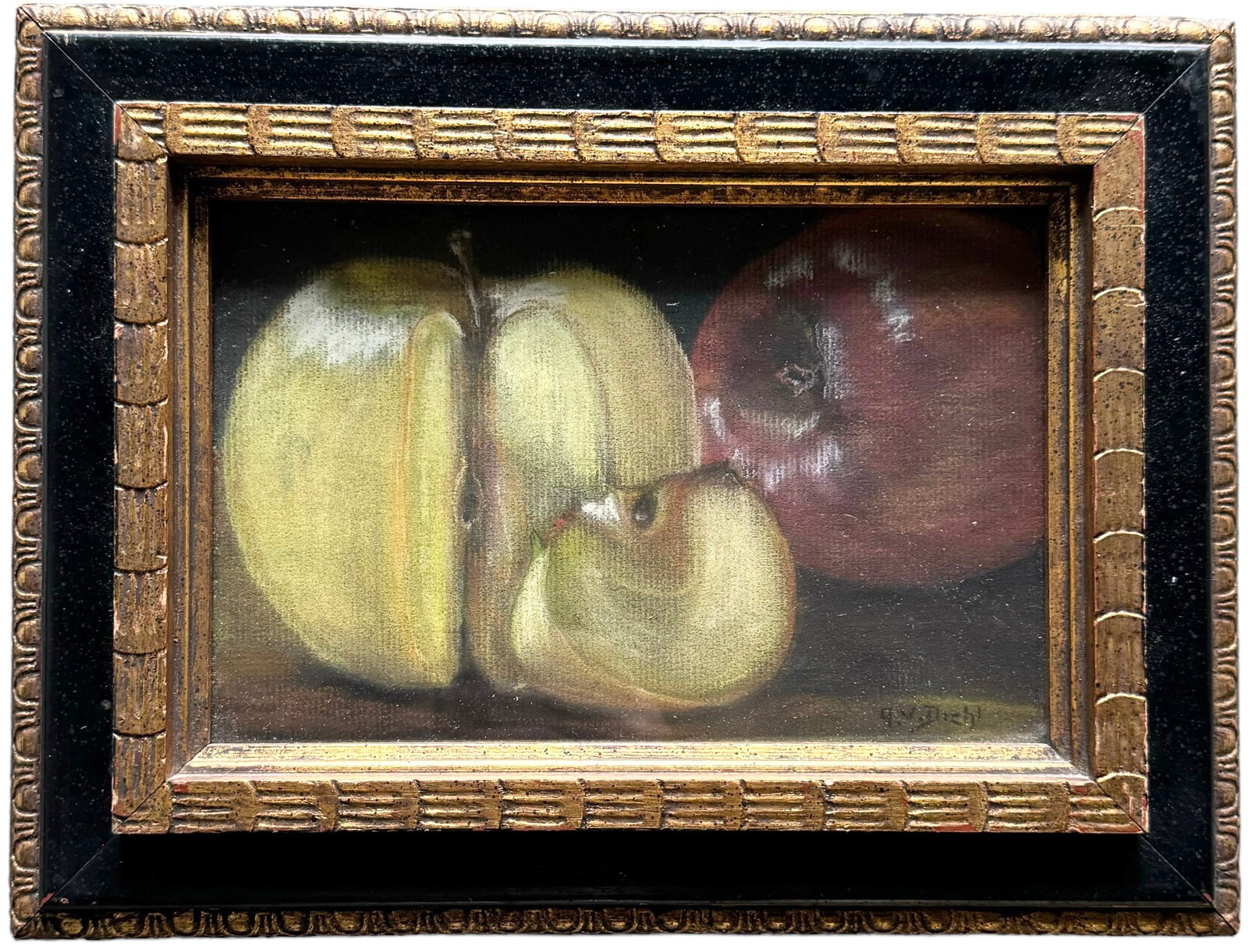 ARTHUR VIDAL DIEHL (1870-1929, American) Still Life: Pastel 9 x 6 in, 12.5 x 9.5 in (framed)