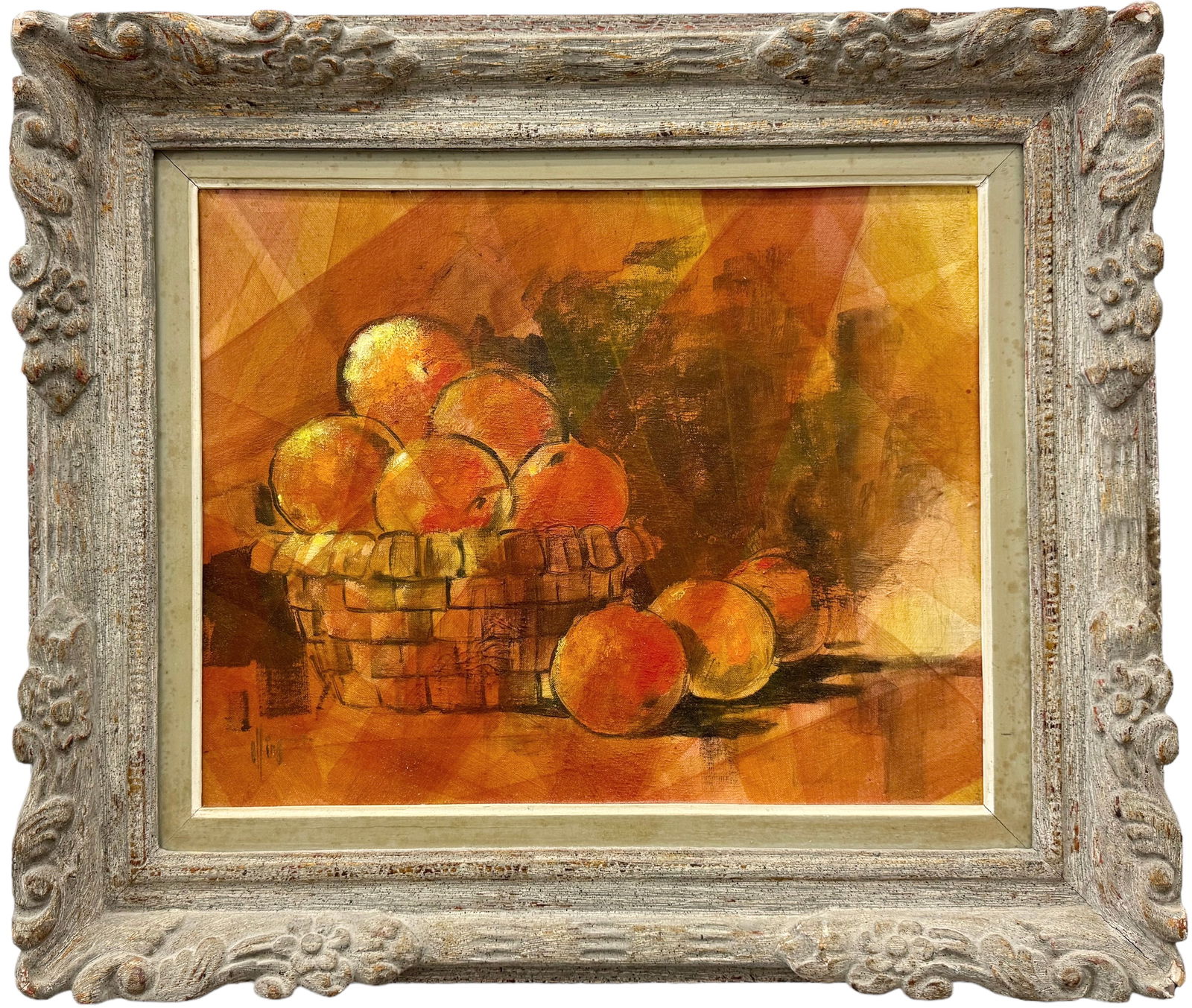 Mid-Century Korean School Modernist Still Life Painting, Signed (1 of 3)