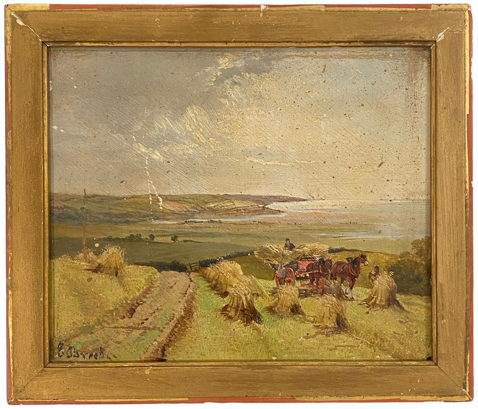 Antique European School Impressionist Landscape Illegible Signature (1 of 3)