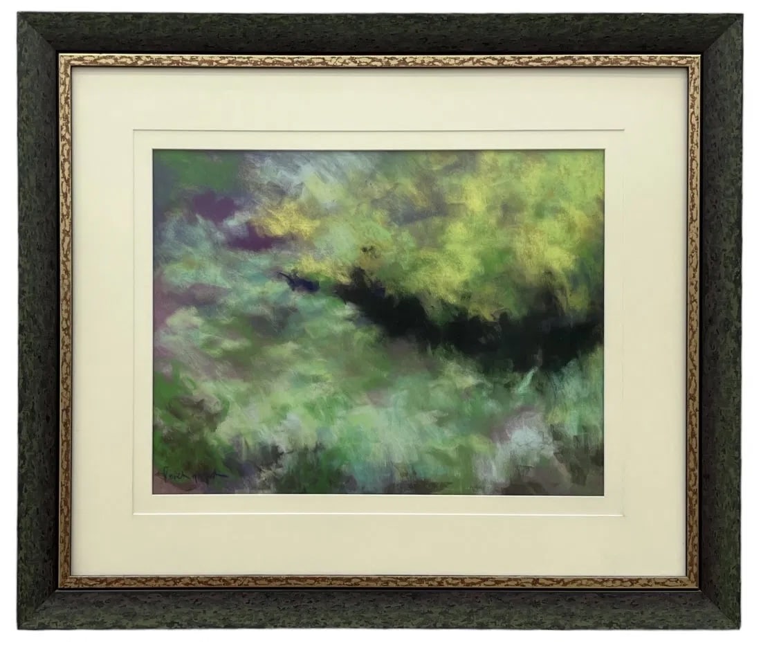 Vintage Abstract Expressionist Painting, Signed Illegible Signature (1 of 3)