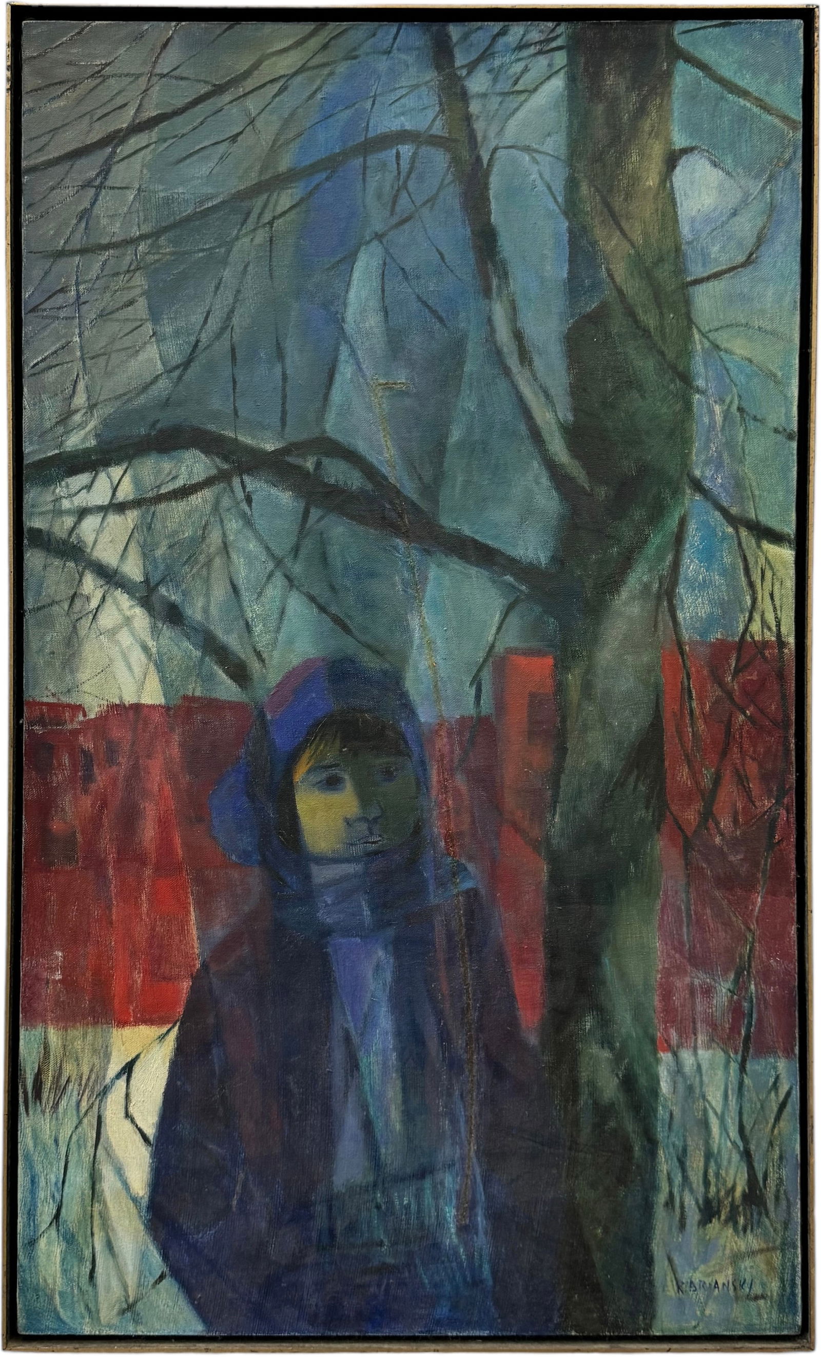 Rita Prezament Briansky (b. 1925, Canadian) Winter Scene, Quebec, Polish Artist (1 of 3)