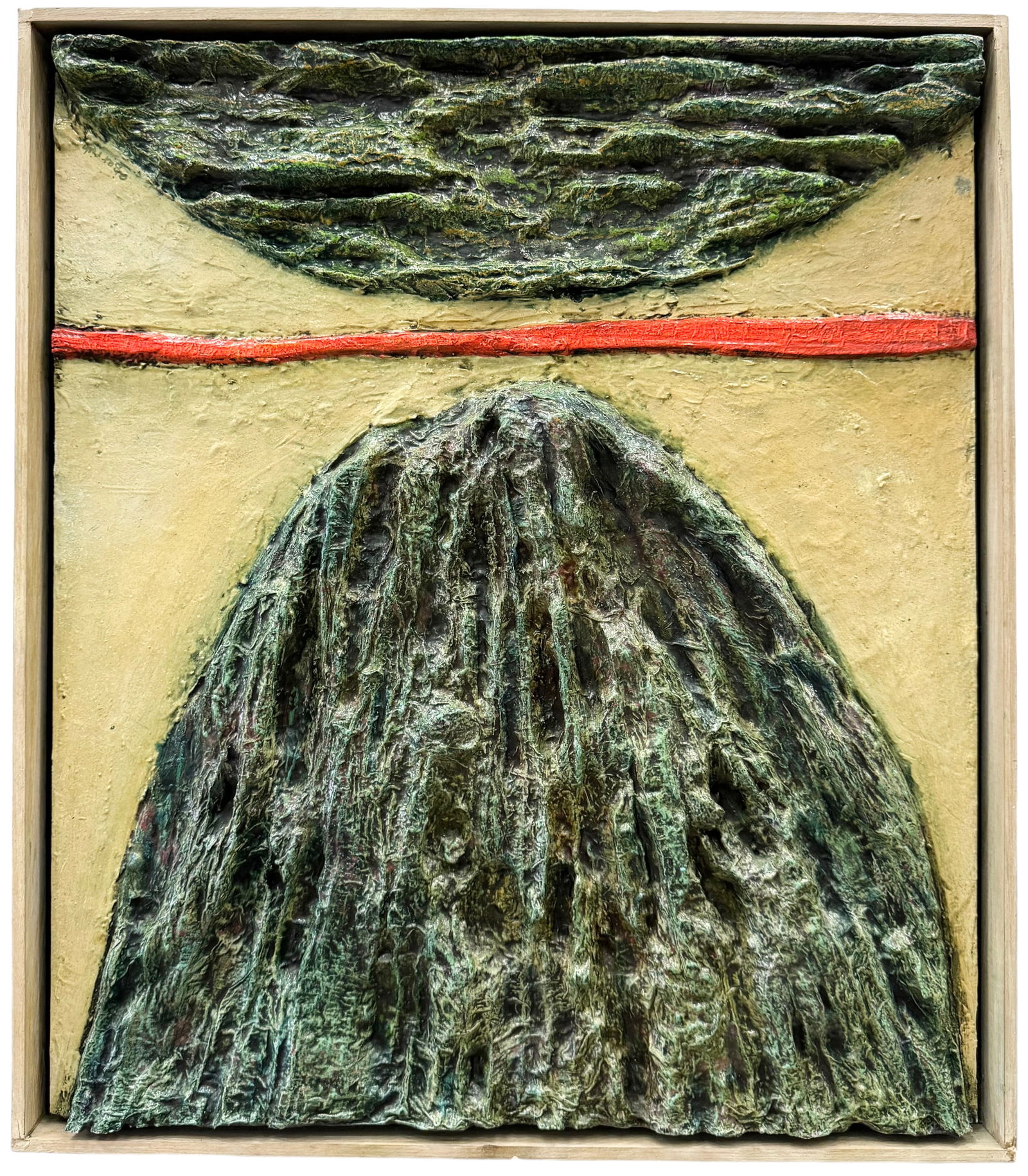 Contemporary Mixed Media Minimalist Relief Abstract Painting, Unsigned (1 of 3)