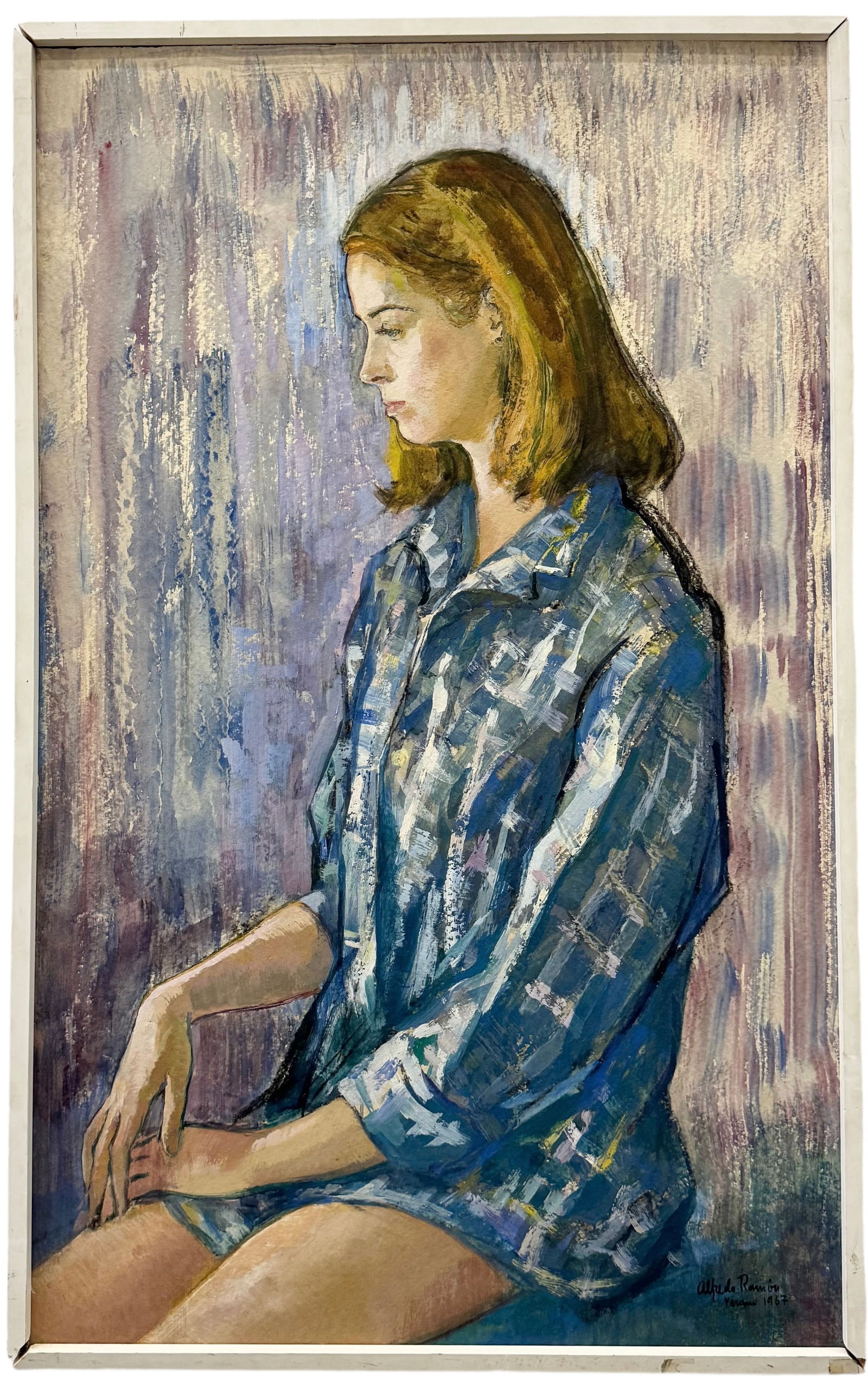 ALFREDO RAMON (b. 1922, Spain) Portrait Of A Young Girl (1 of 4)