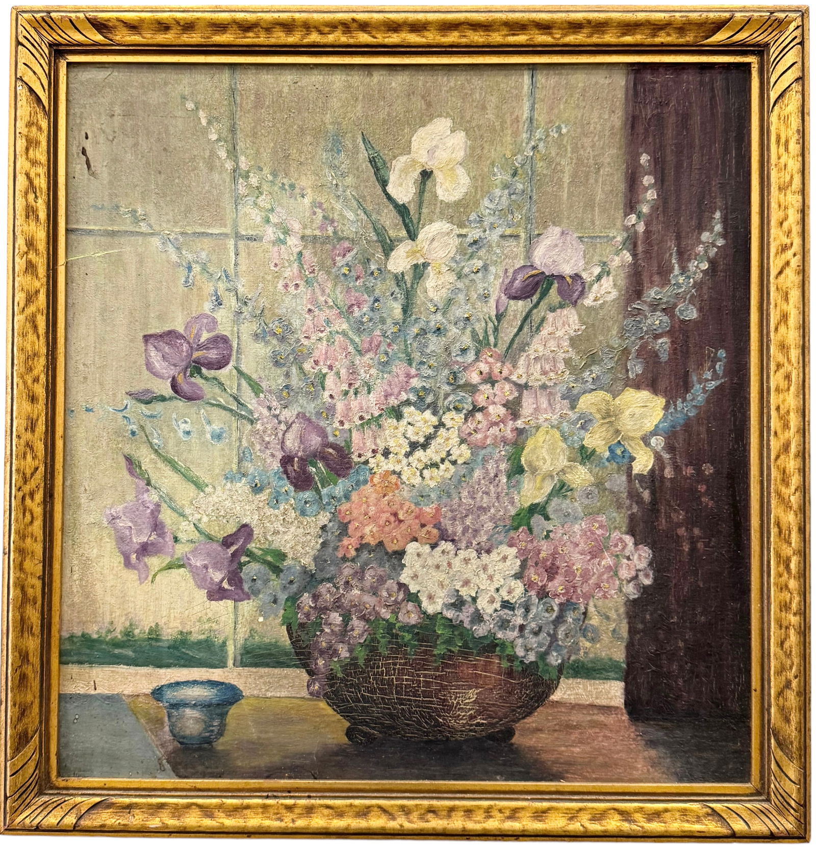 GRACE VAN NUYS American School Still Life Of Flowers Exhibited Hoosier Salon Indiana (1 of 7)