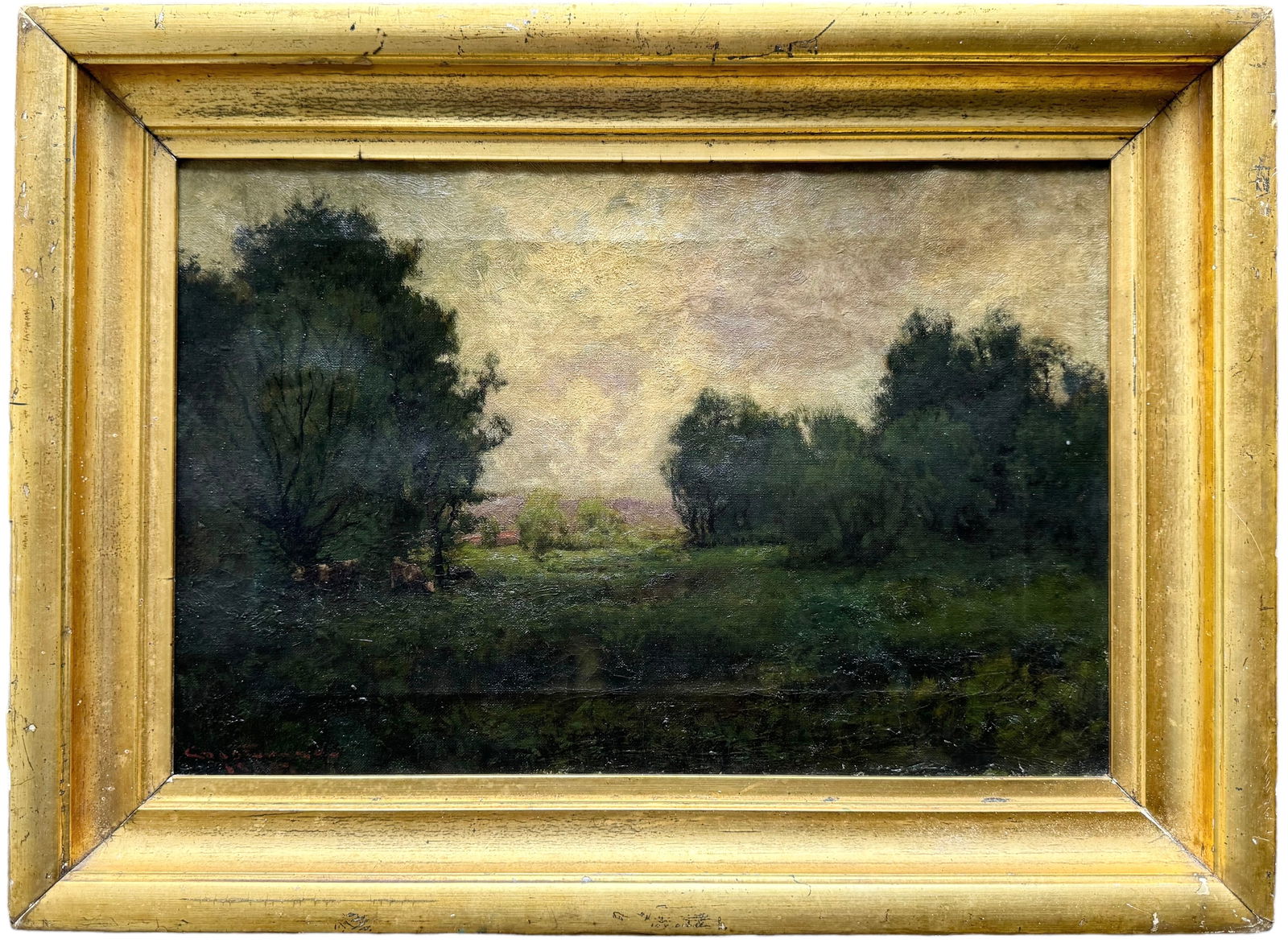 JULIAN ONDERDONK (Signed Chas Turner) (1882-1920, American) Pastoral NY Landscape (1 of 14)