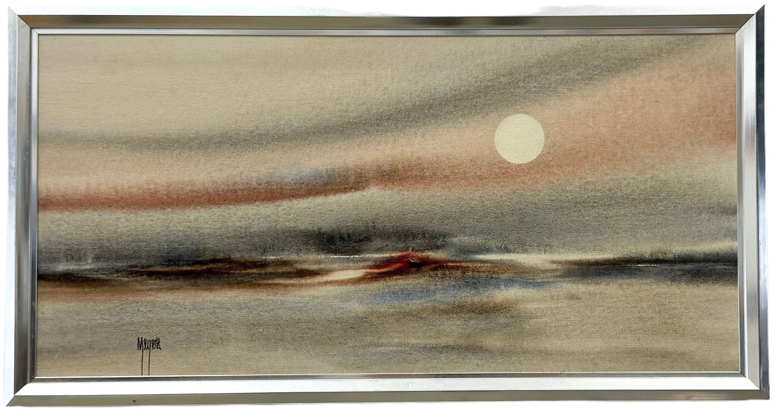 Mid-Century Modern American School Landscape Signed Meyers (1 of 3)