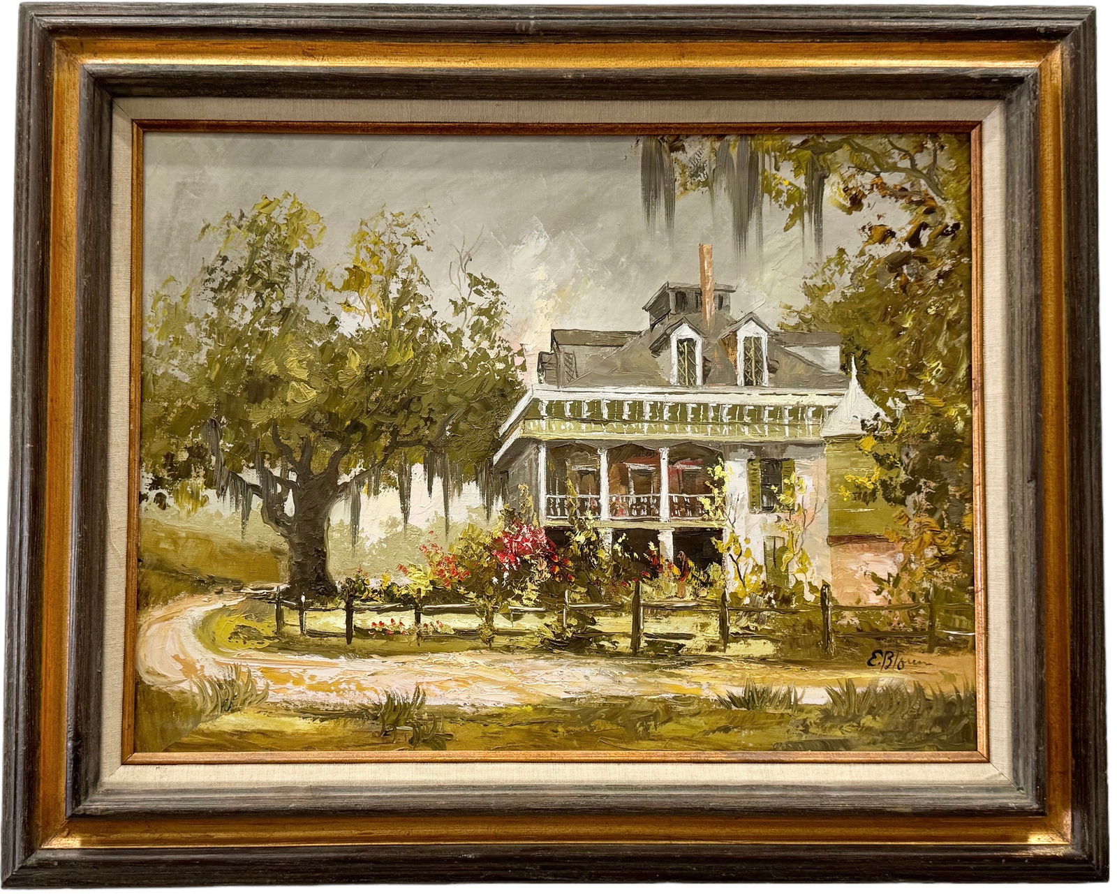 EDMUND "ED" BLOUIN JR (b. 1941, American) Southern House, New Orleans Artist (1 of 3)