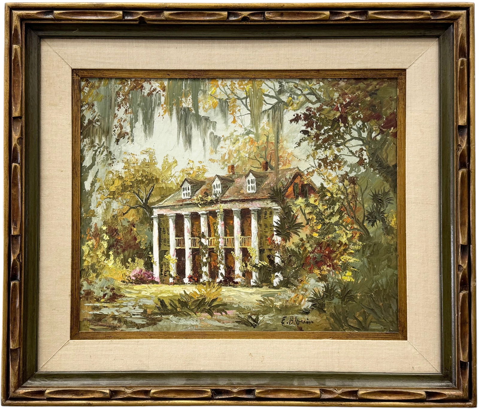 EDMUND "ED" BLOUIN JR (b. 1941, American) Southern House, New Orleans Artist (1 of 3)