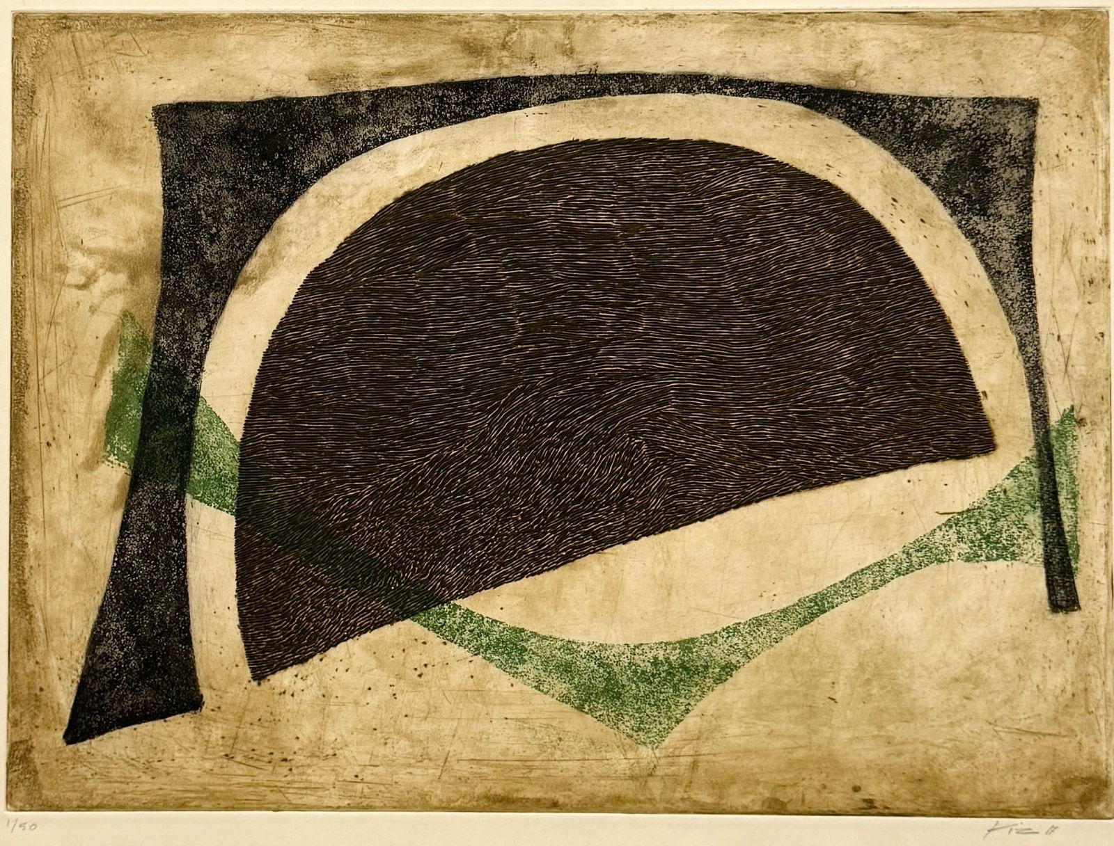 ARTHUR LUIS PIZA (b. 1928, Brazilian) Abstract, Etching (1 of 5)