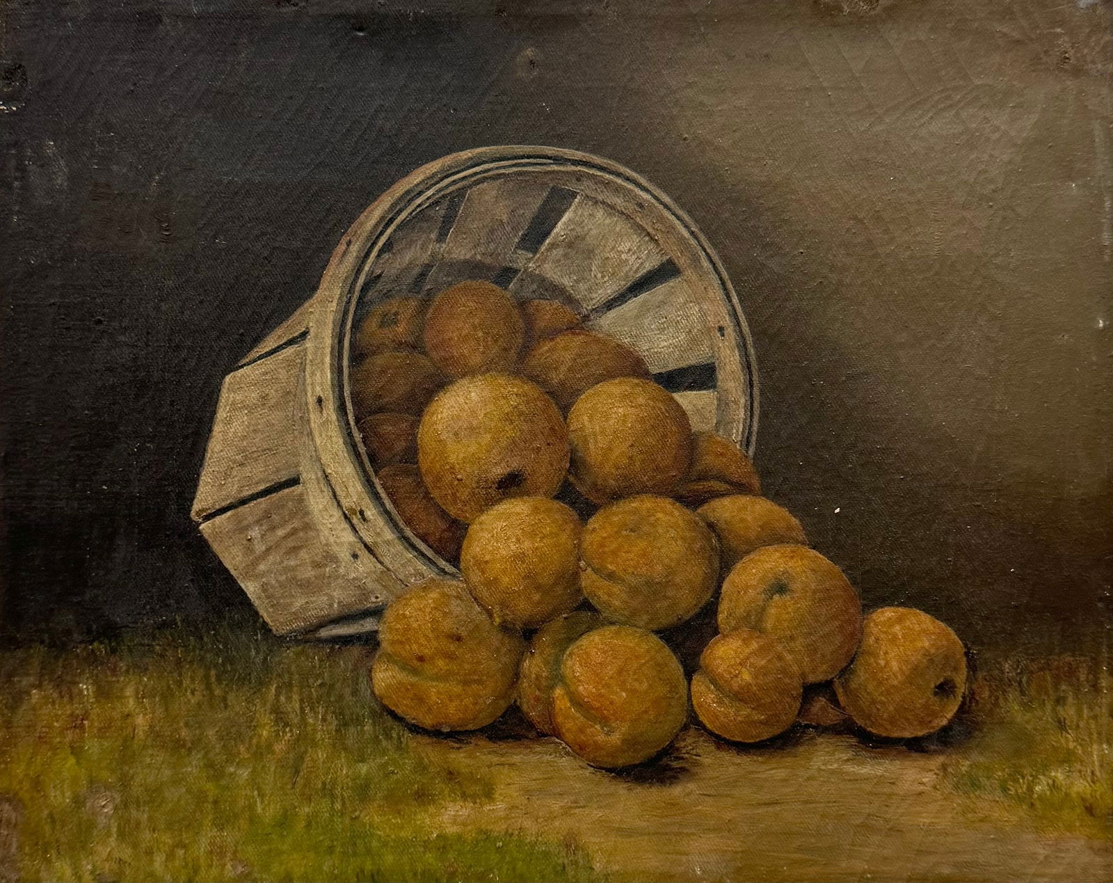 Antique American School Still Life Of Apples, Unsigned (1 of 3)