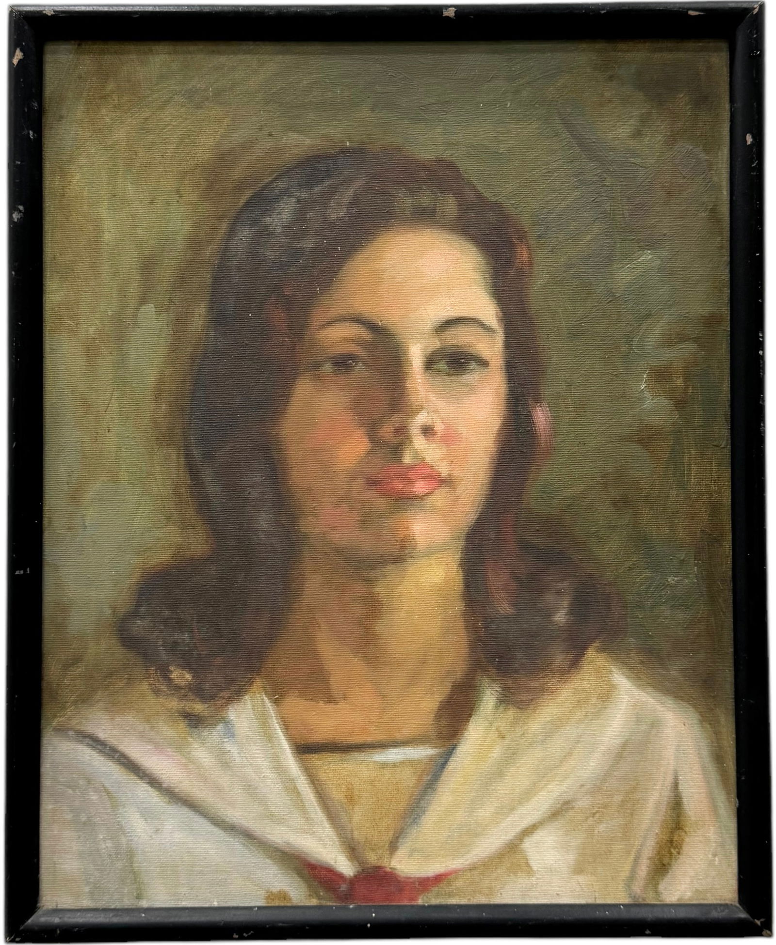 Vintage 1940's American School Portrait Of A Young Woman (1 of 2)