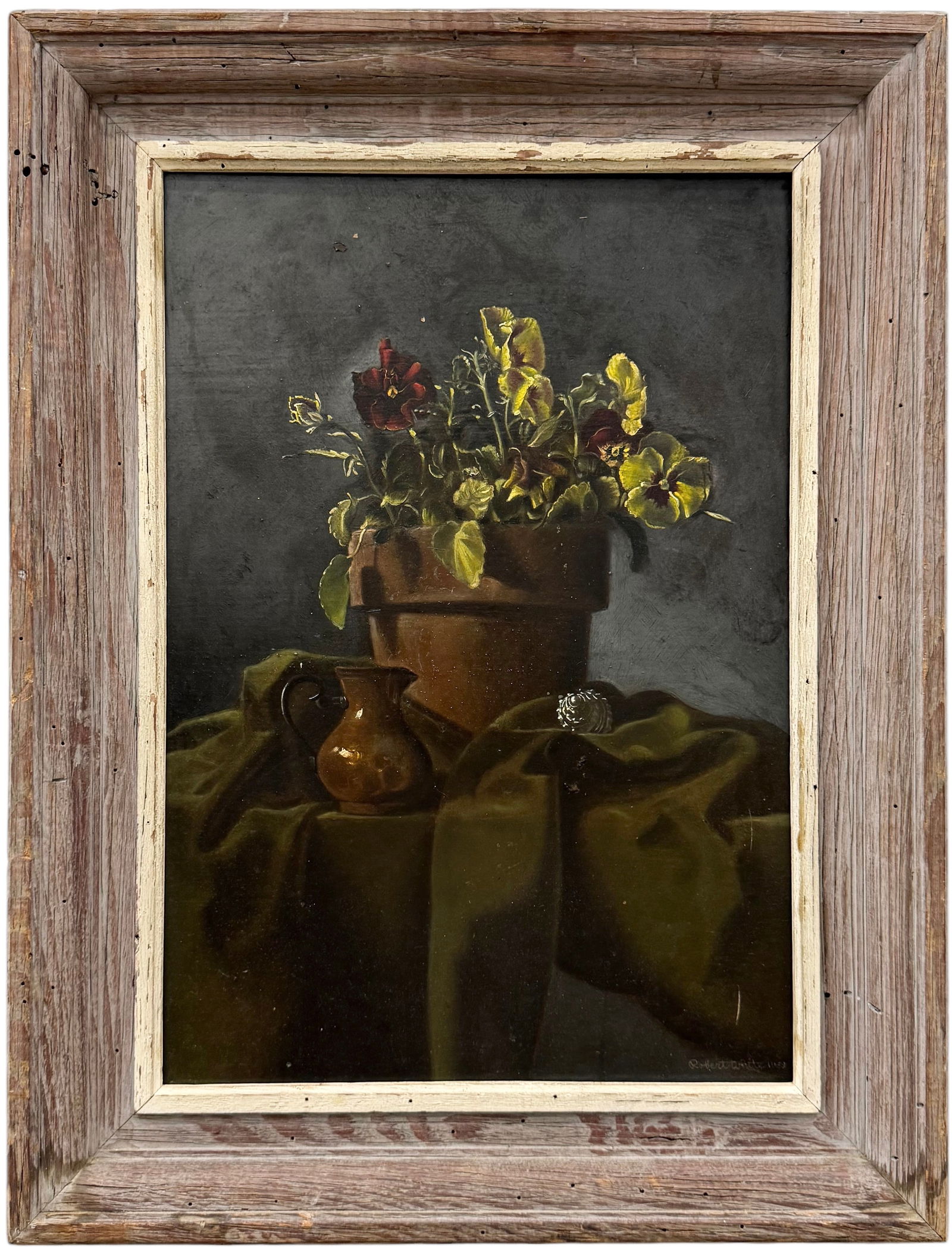 ROBERT H WHITE (1921-2008, American) Still Life Of Flowers, Nicely Framed (1 of 3)