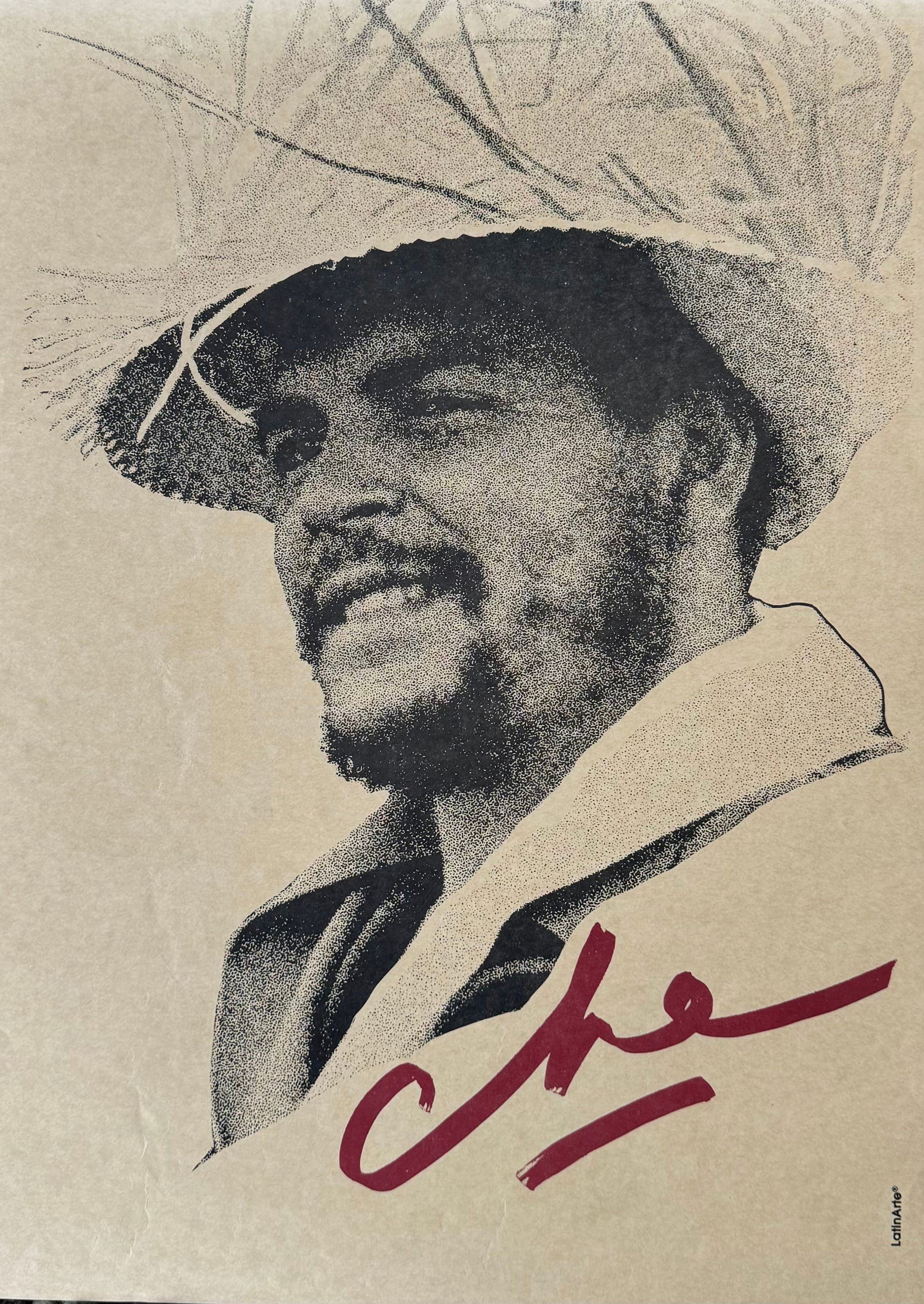 Vintage Che Guevara Poster Smoking A Cigar LatinArte (1 of 2)