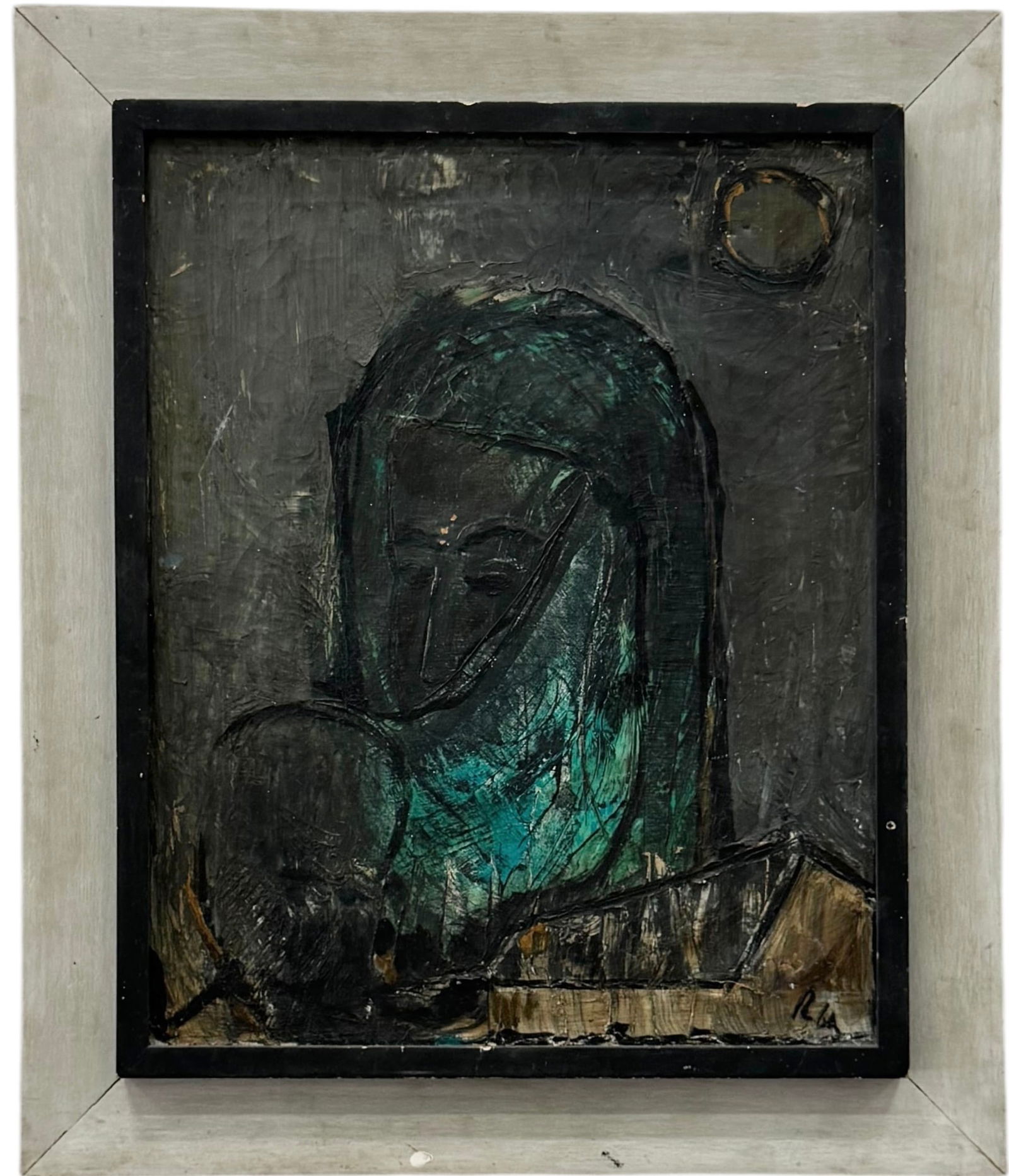 Mid-Century American School Figural Abstract Illegible Signature (1 of 4)