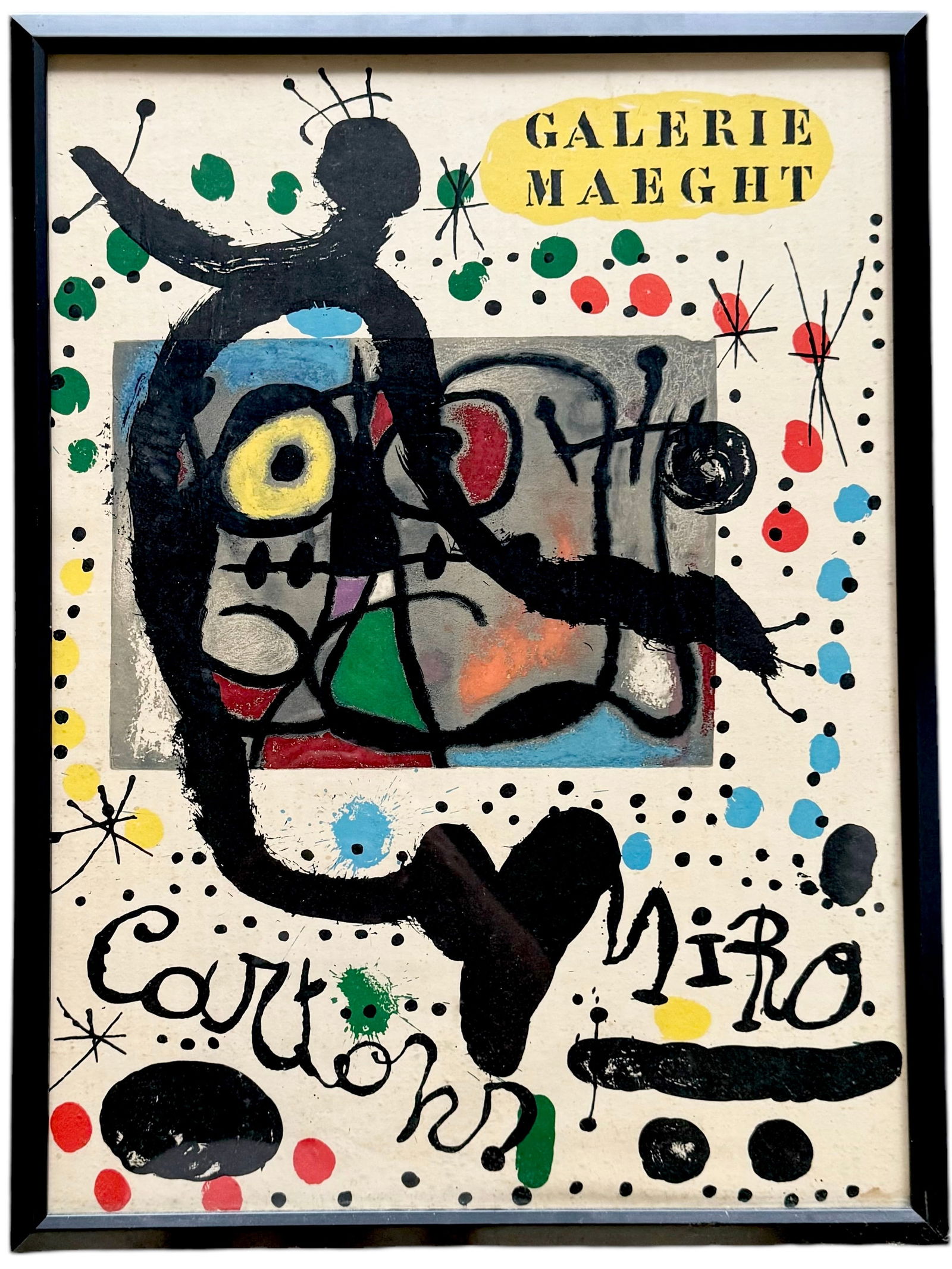 Vintage Joan Miro Poster Galerie Maeght (1 of 2)