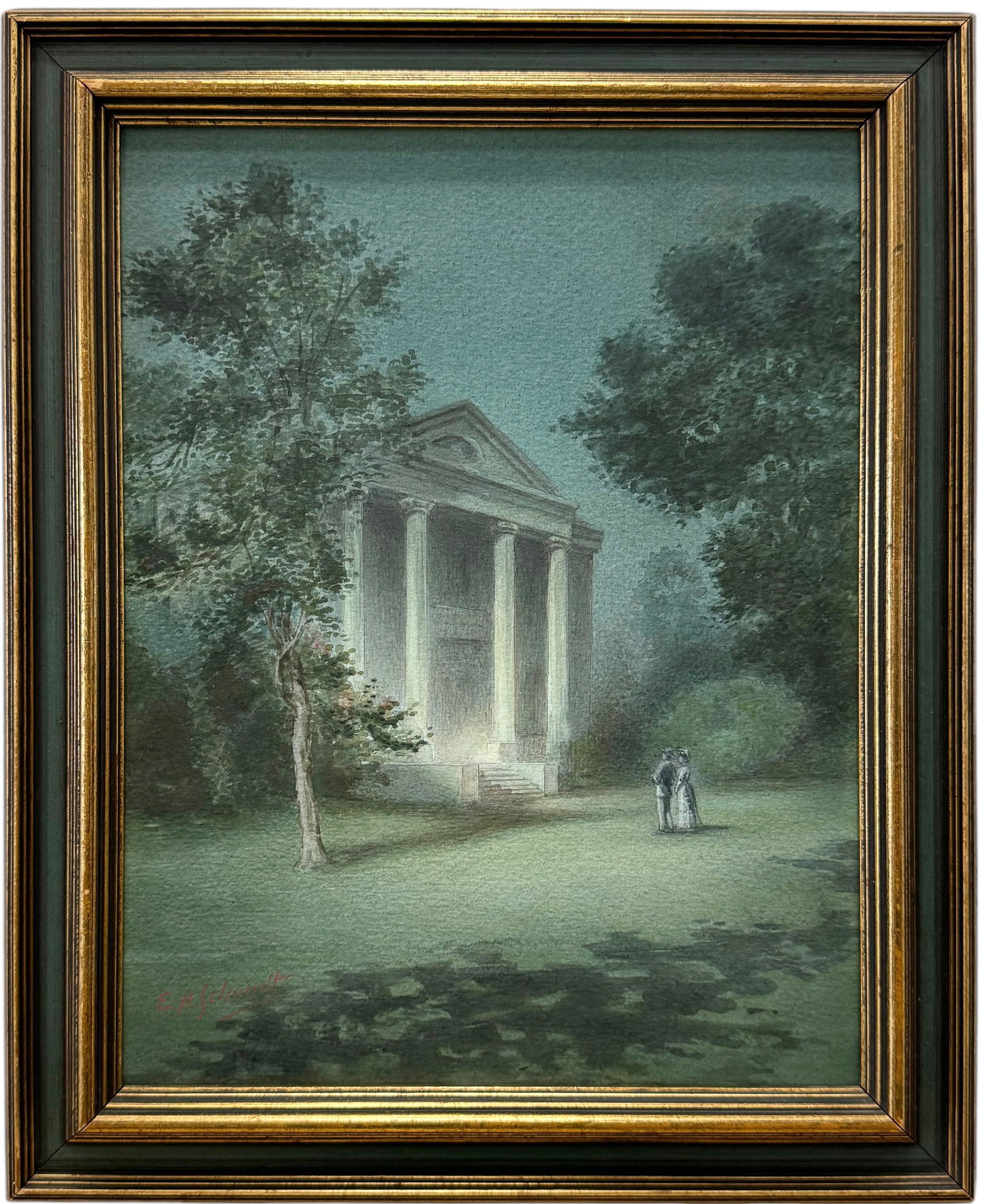 EH SCHMIDT (20th c, Ireland) Landscape (1 of 3)