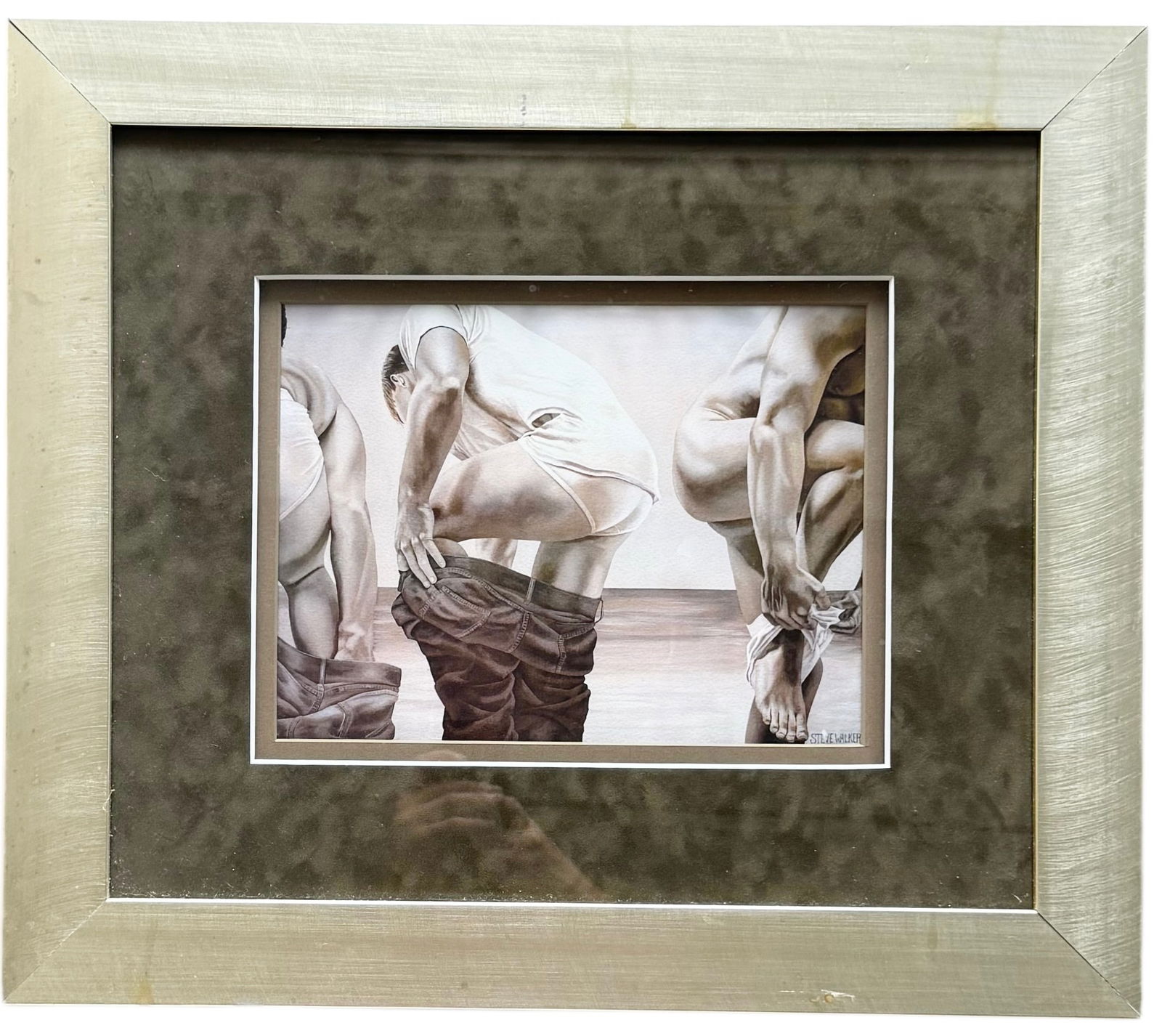 STEVE WALKER (20th c, Canadian)"Revelation" L/E Print, Gay Interest, Nicely Framed (1 of 4)