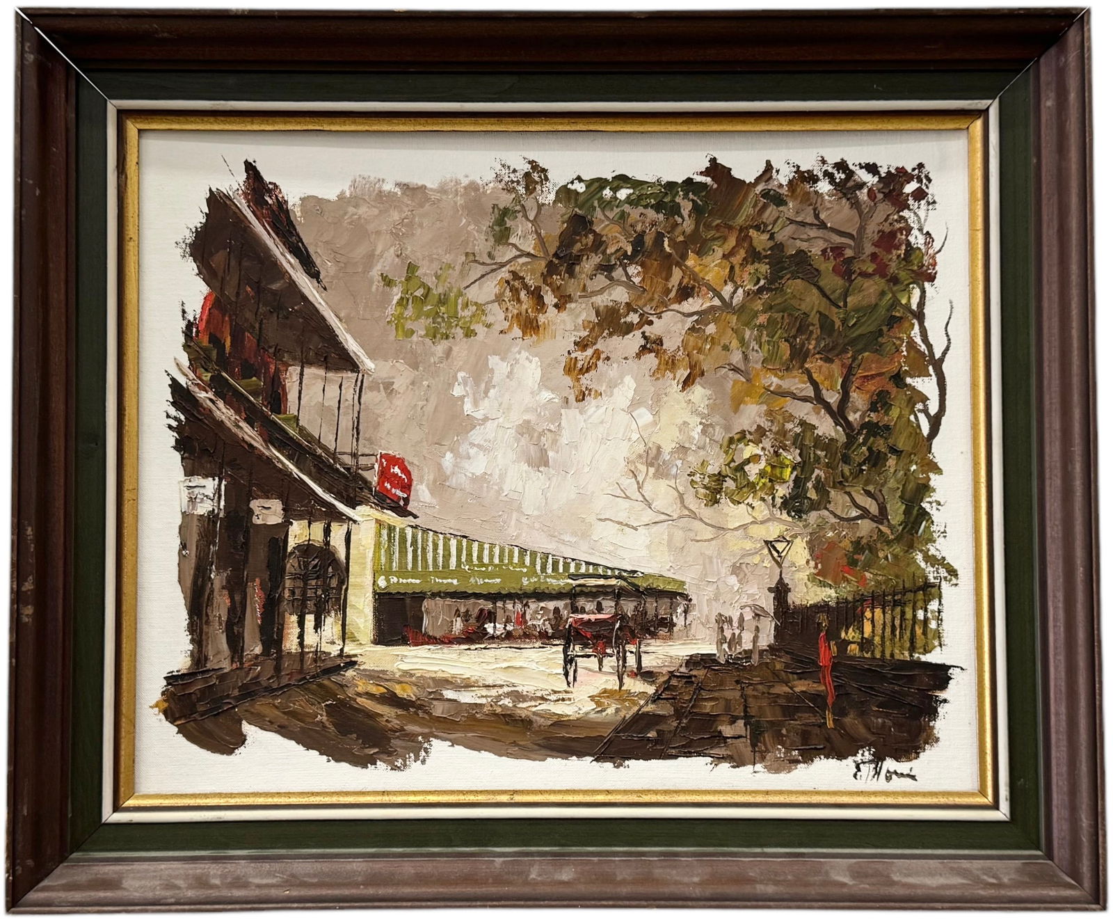 EDMUND "ED" BLOUIN JR (b. 1941, American) New Orleans Street Scene (1 of 3)