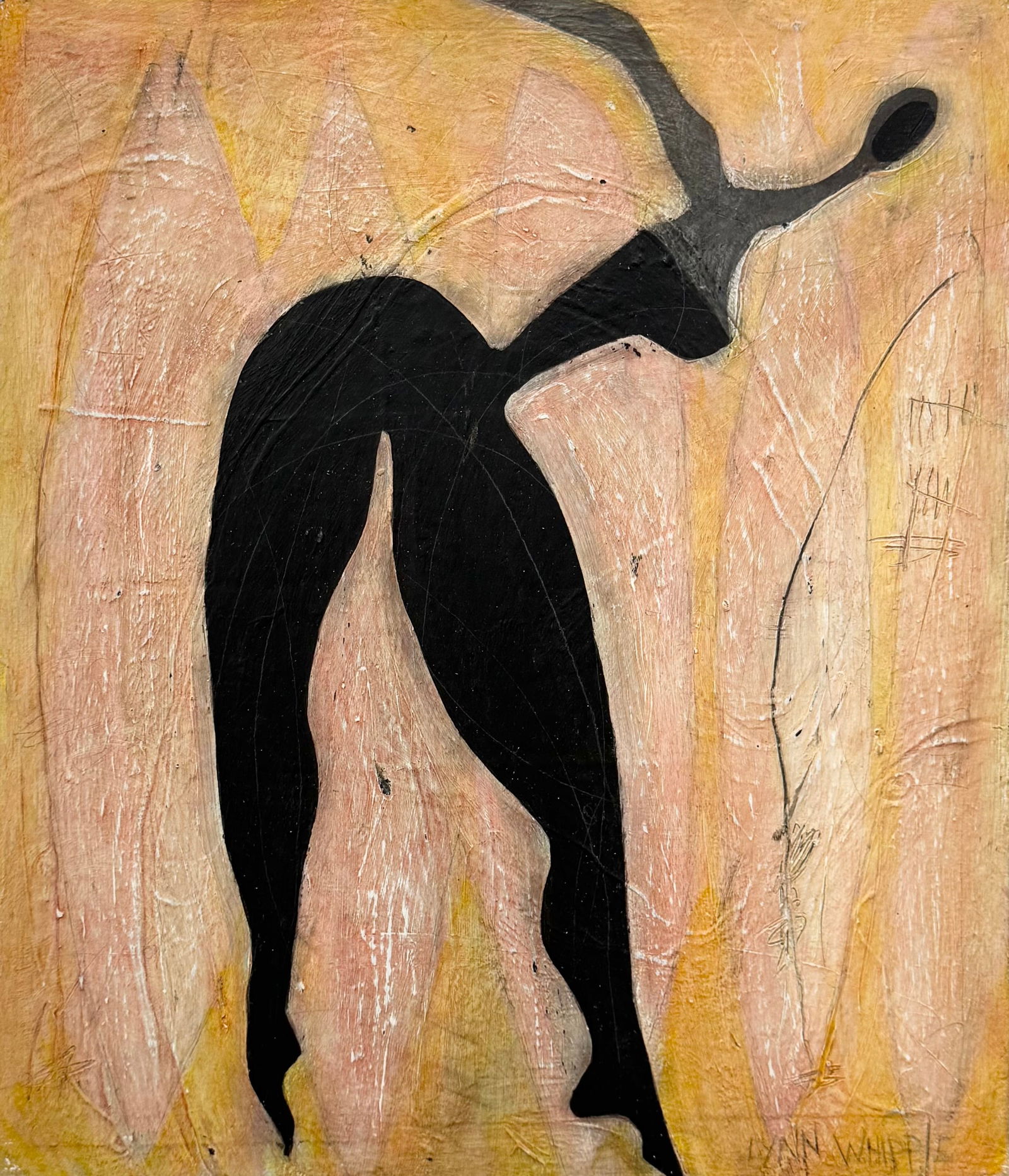 LYNN WHIPPLE American School Figural Abstract Painting (1 of 4)