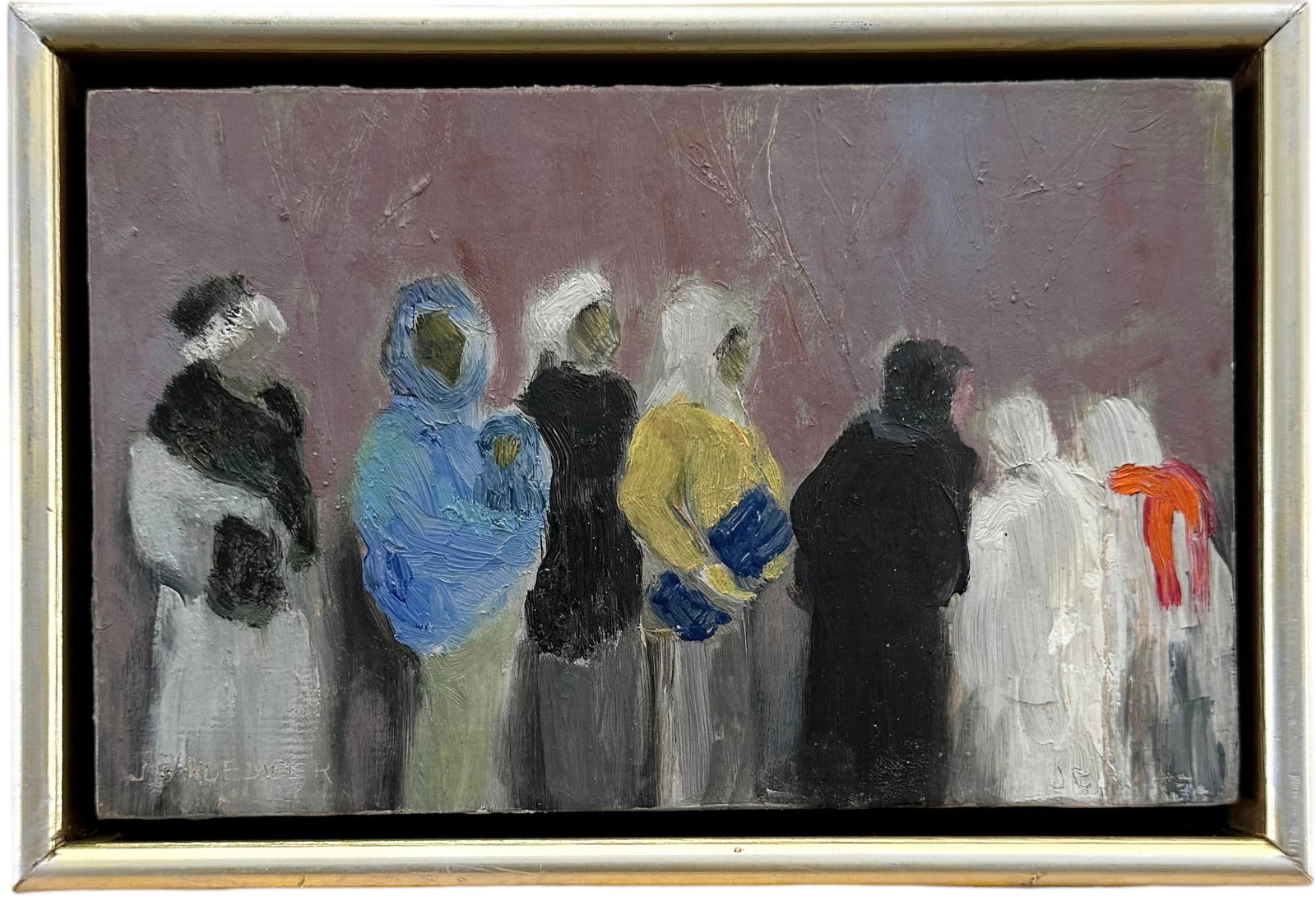 Janice Roediger (1933-2010, American) Jenkintown, PA Artist: Oil on board 5 1/2 x 8 in