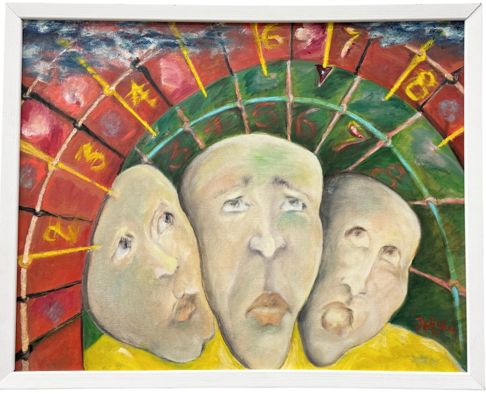 MARIA "JET" NOTARILE (20th c, American): Oil on canvas 24 x 30 in