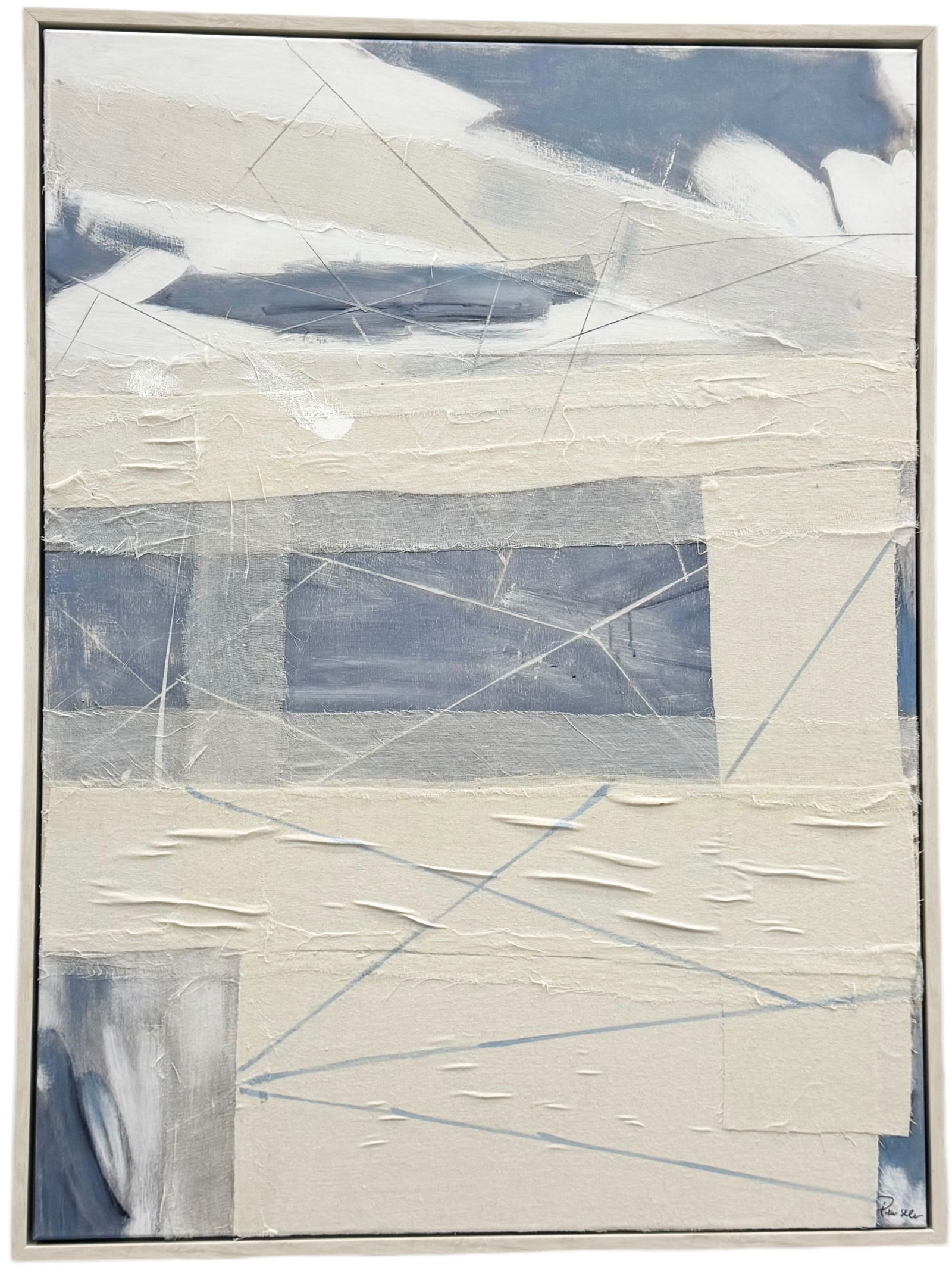 PATRICK ST GERMAIN (20th c, Canadian) Abstract Mixed Media Montreal Quebec Artist (1 of 8)