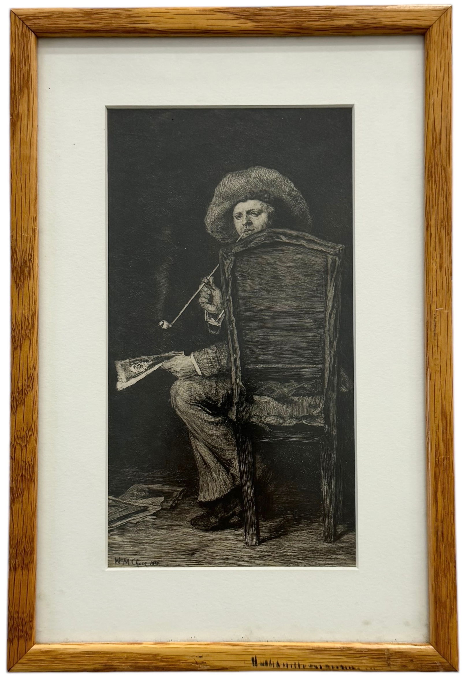 William Merritt Chase "Portrait of Mr. Frank Duveneck" Etching (1 of 3)