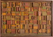 VIN GIULIANI (1930-1976, Italian) Mid-Century Modern Wood Assemblage Abstract